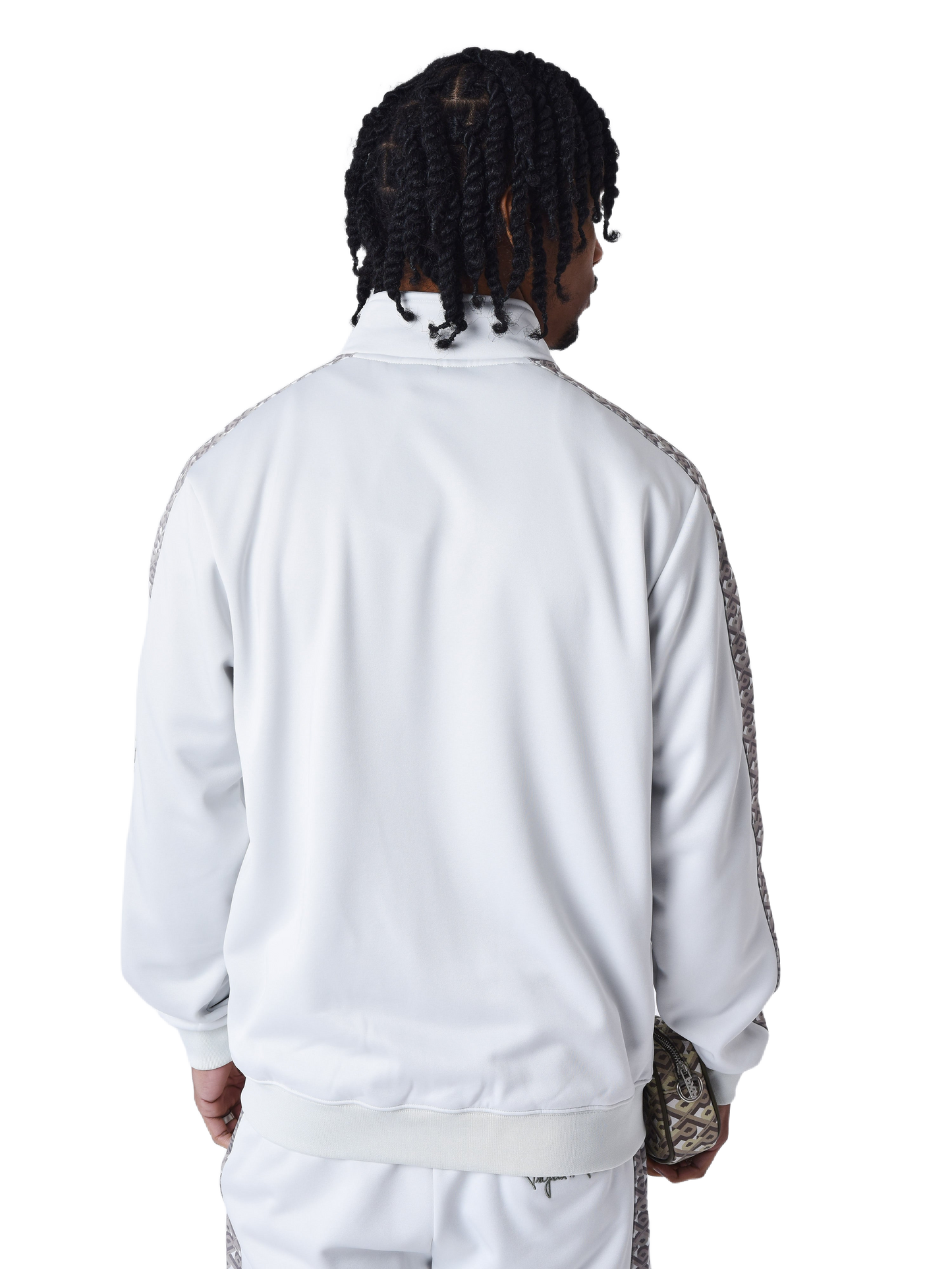 veste-zipper-a-bande-imprime-greige-modelshot