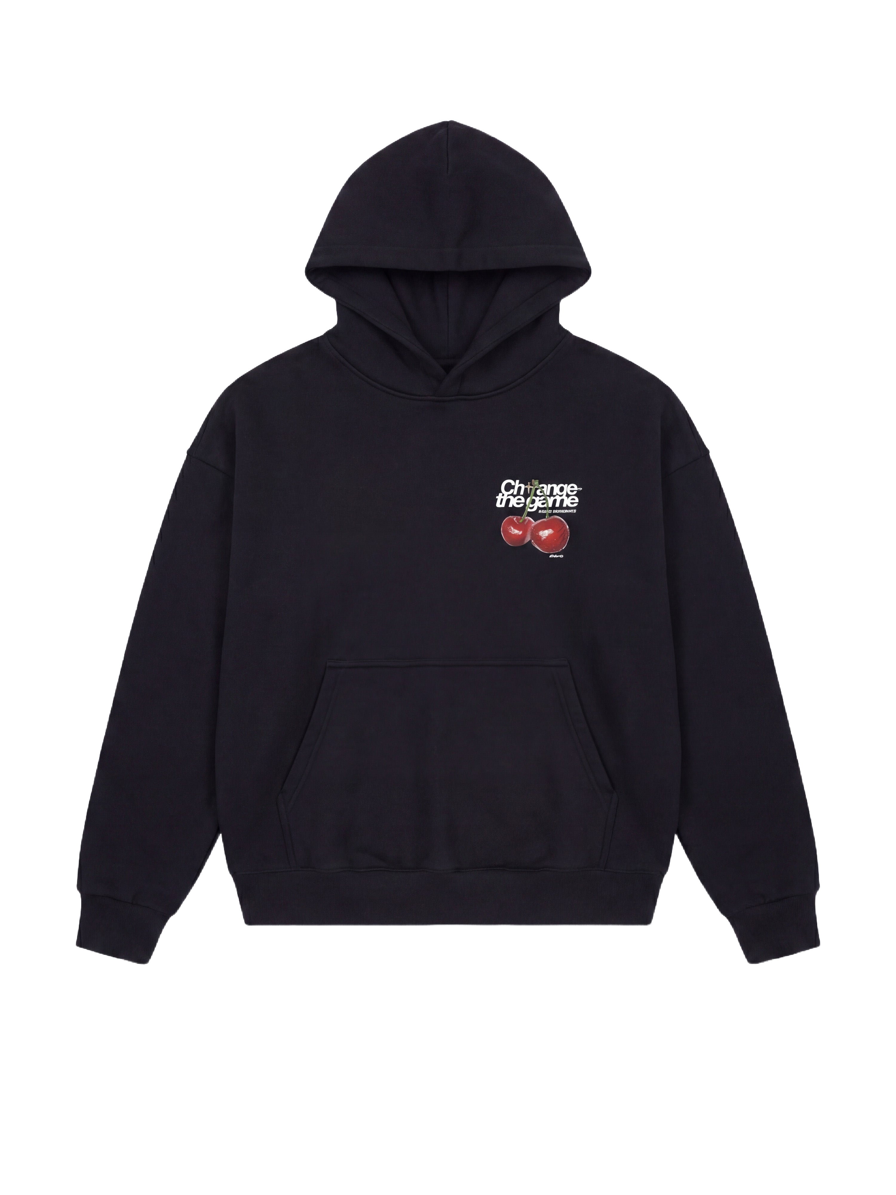 Sudadera con capucha estampada de cerezas-6