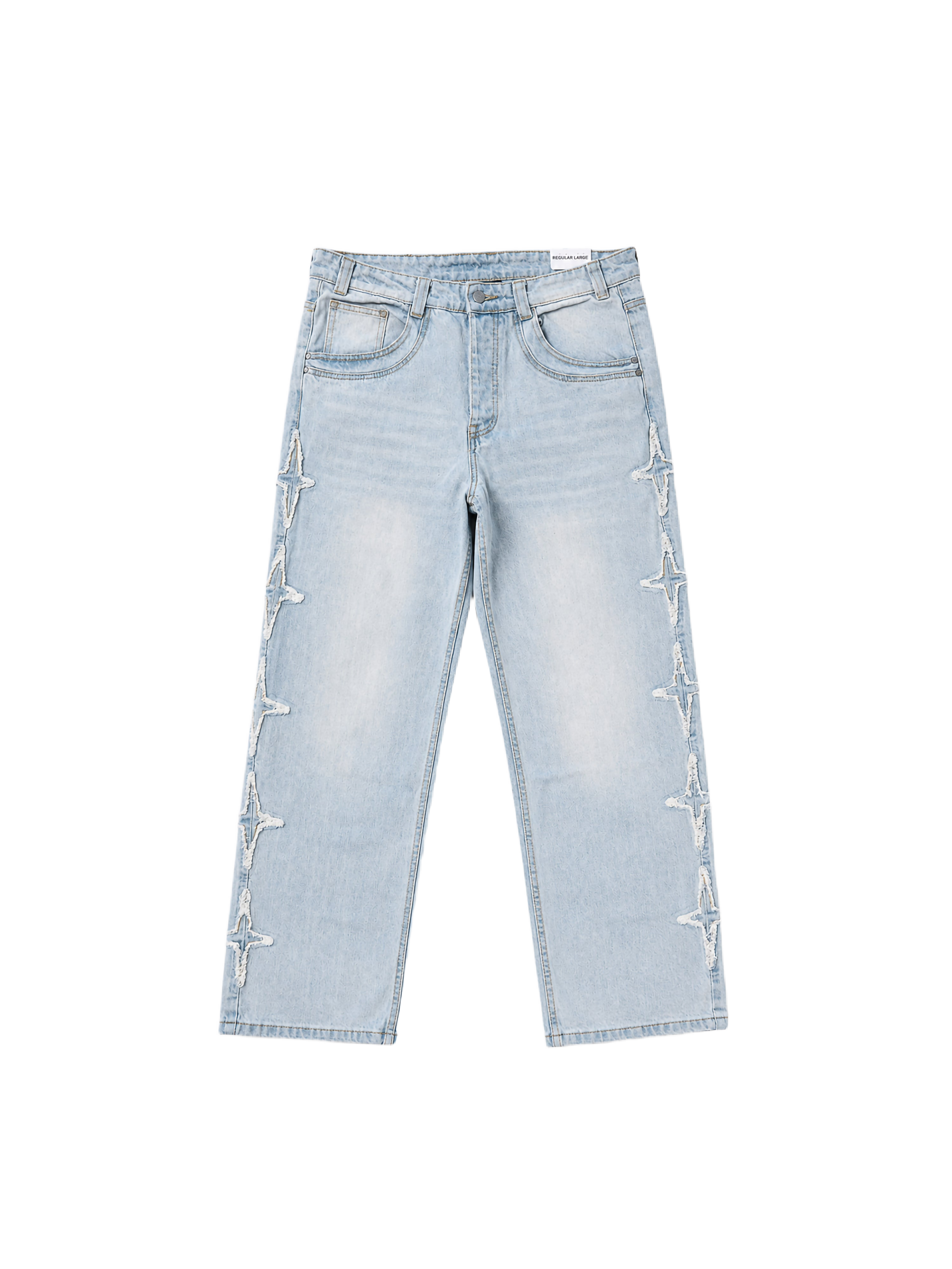 Jean regular large à empiècements Polaris-7