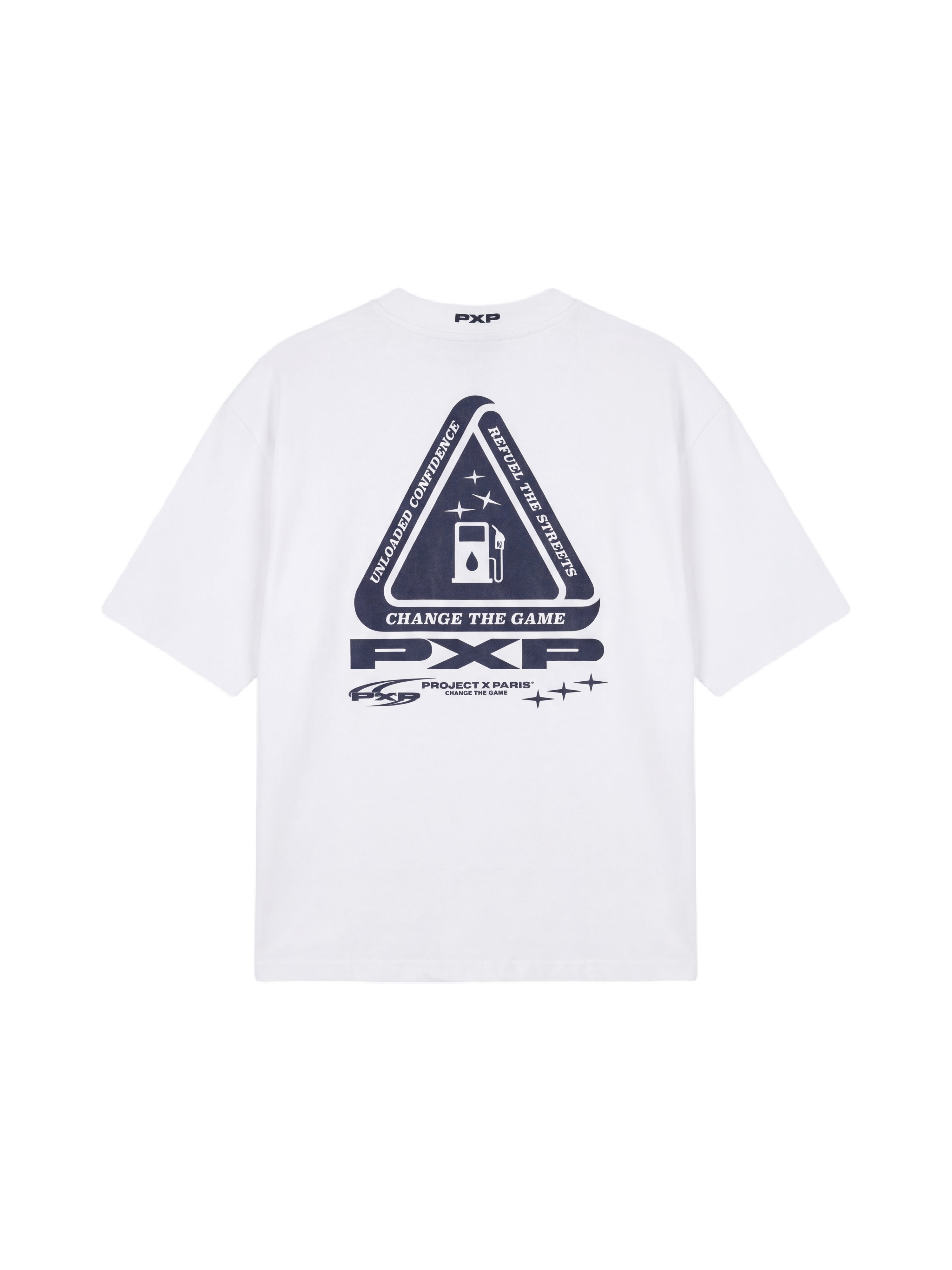 Camiseta de manga corta con estampado delante y detrás-7