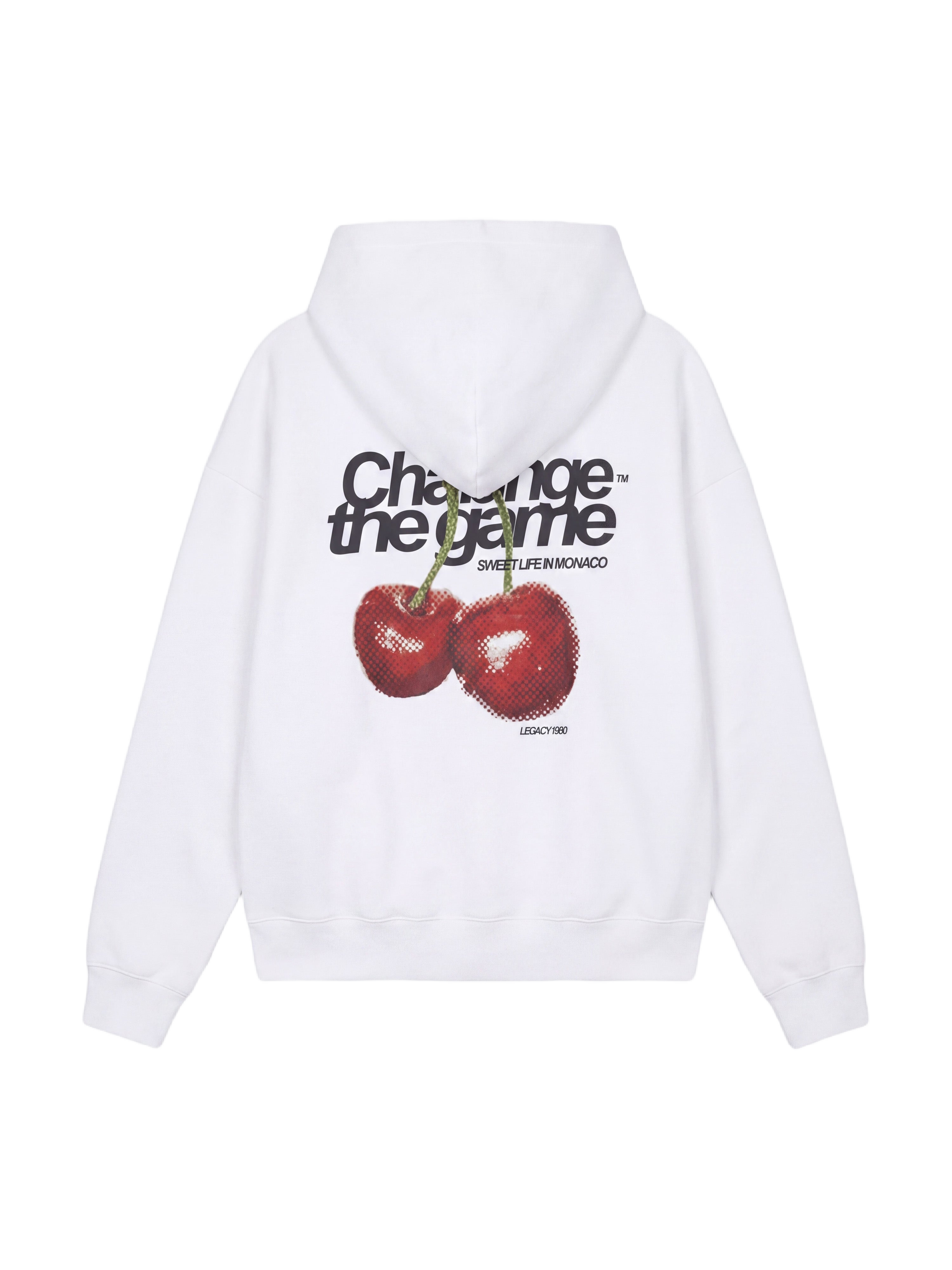Sudadera con capucha estampada de cerezas-7