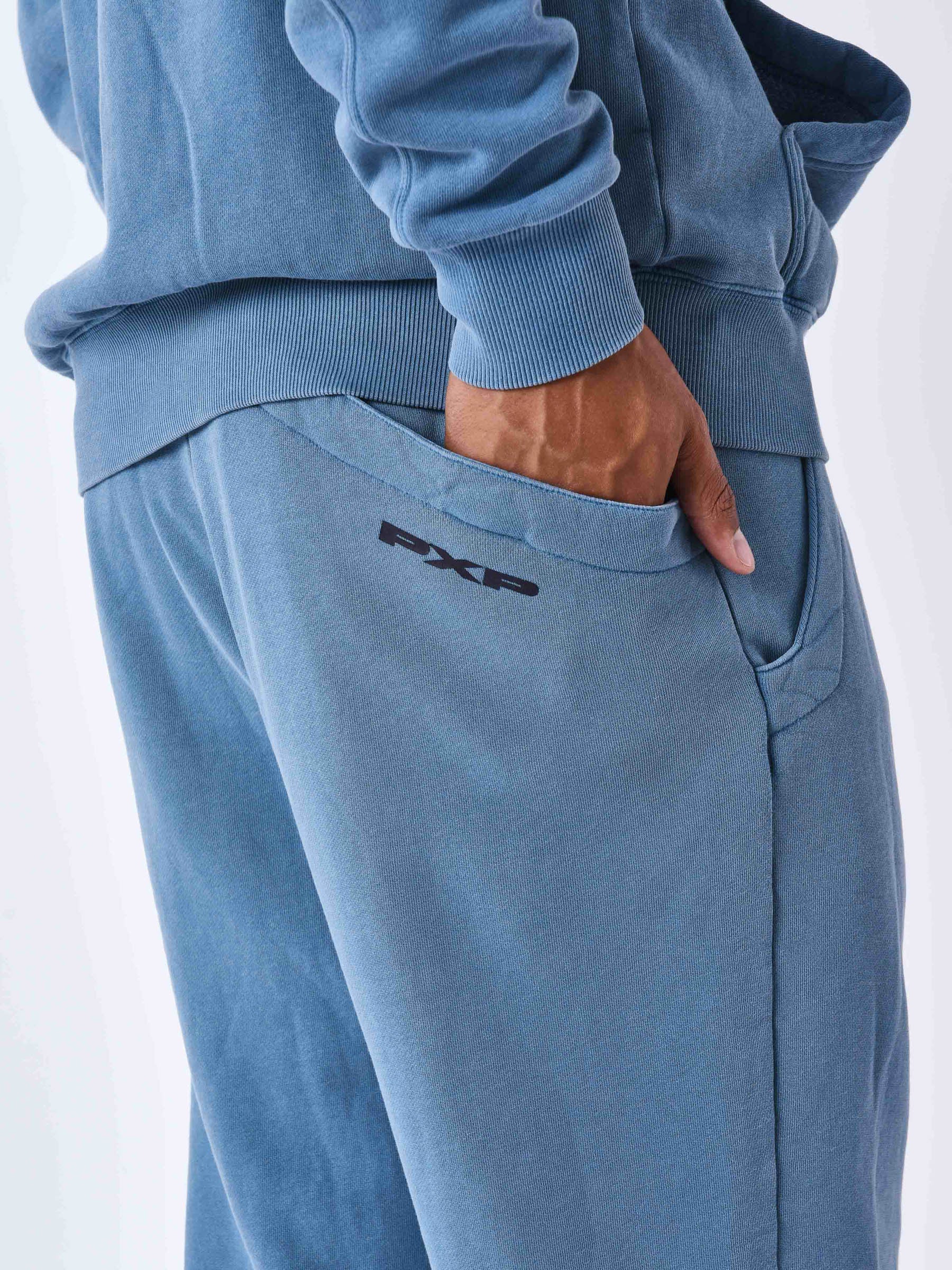 bas-de-jogging-delave-bleu