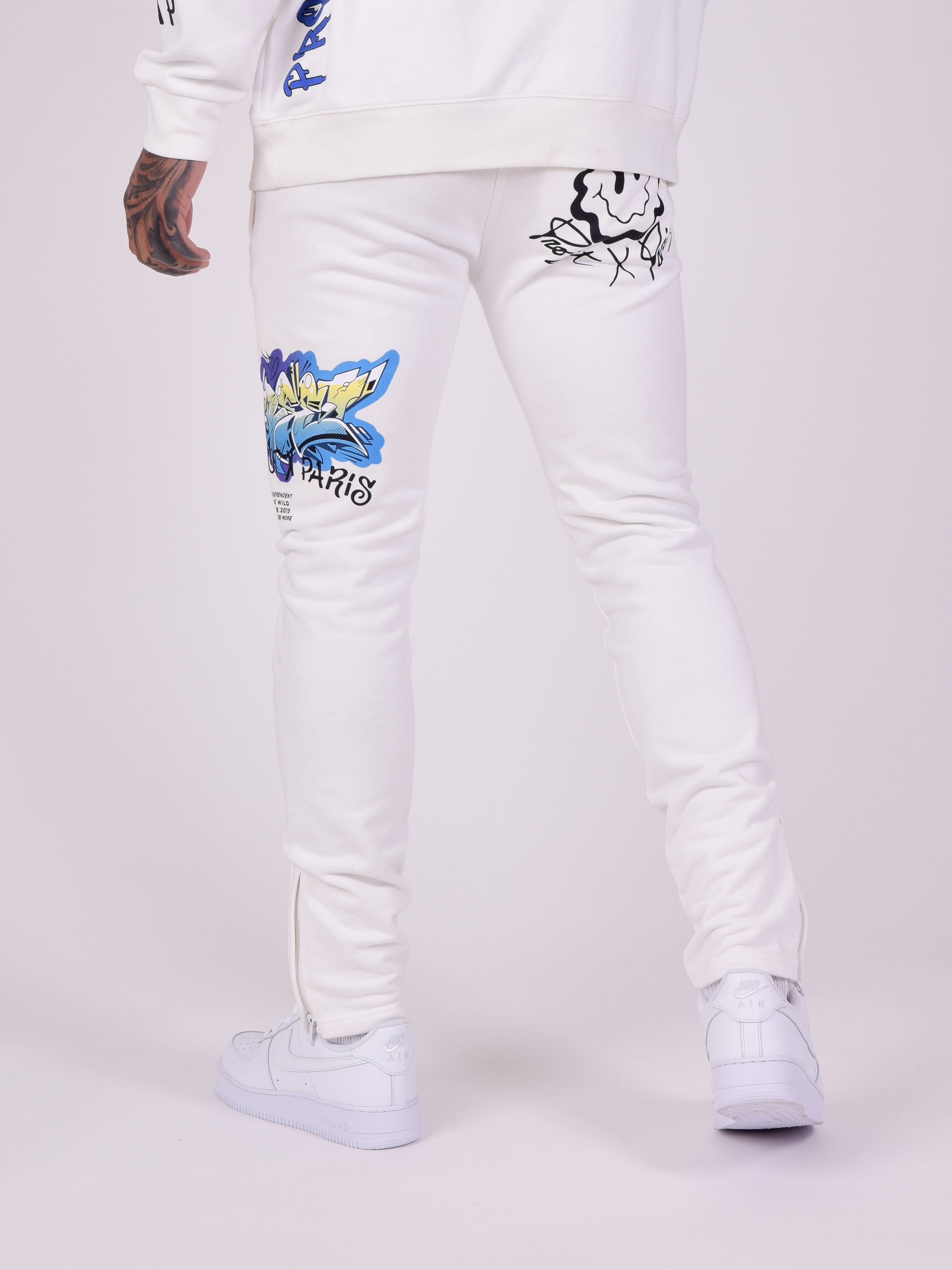 Streetwear-Jogginghose mit Street-Art-Print-6