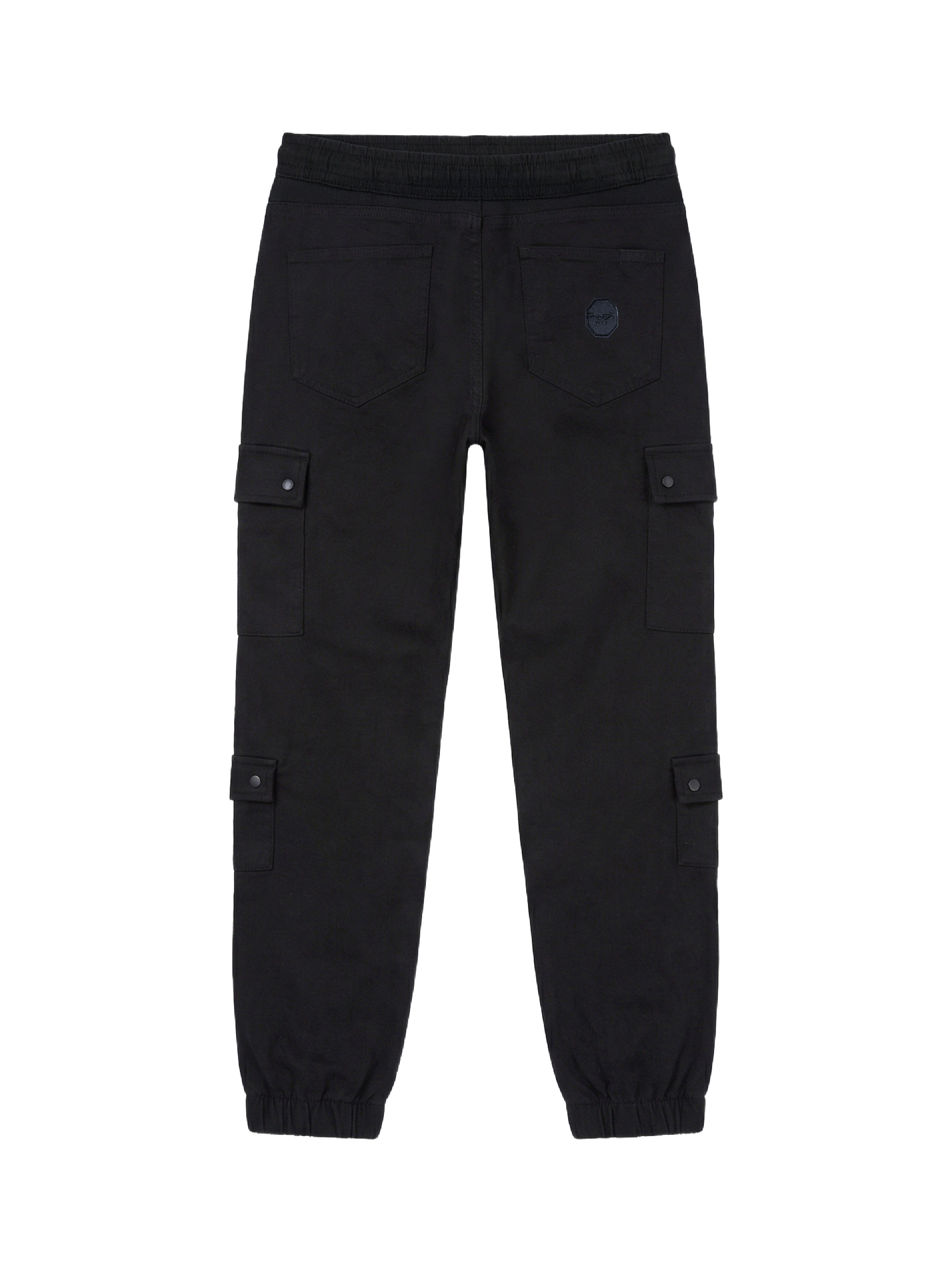 Cargo broek met meerdere zakken en elastische sluiting-8