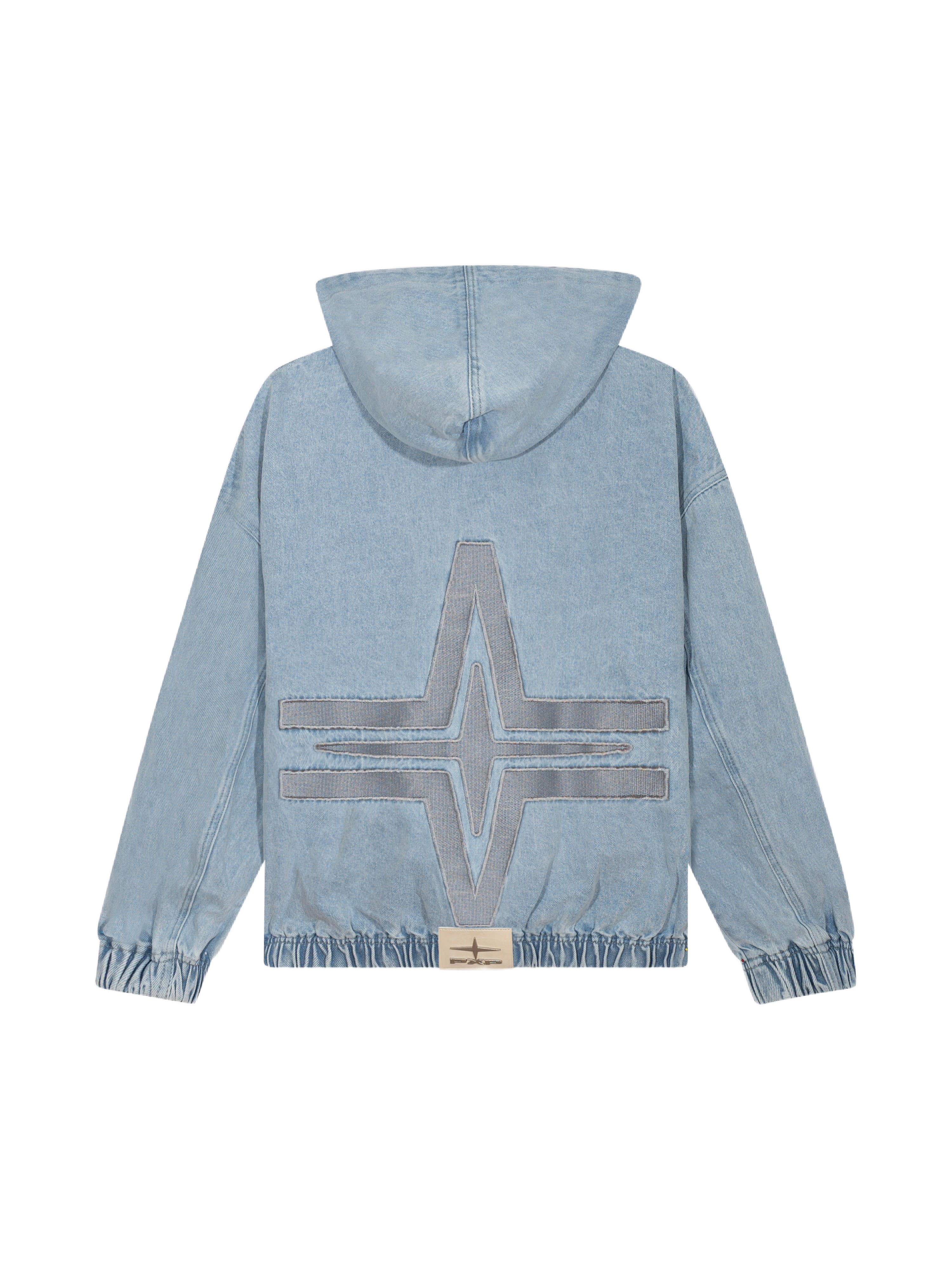 Chaqueta con capucha de denim-8