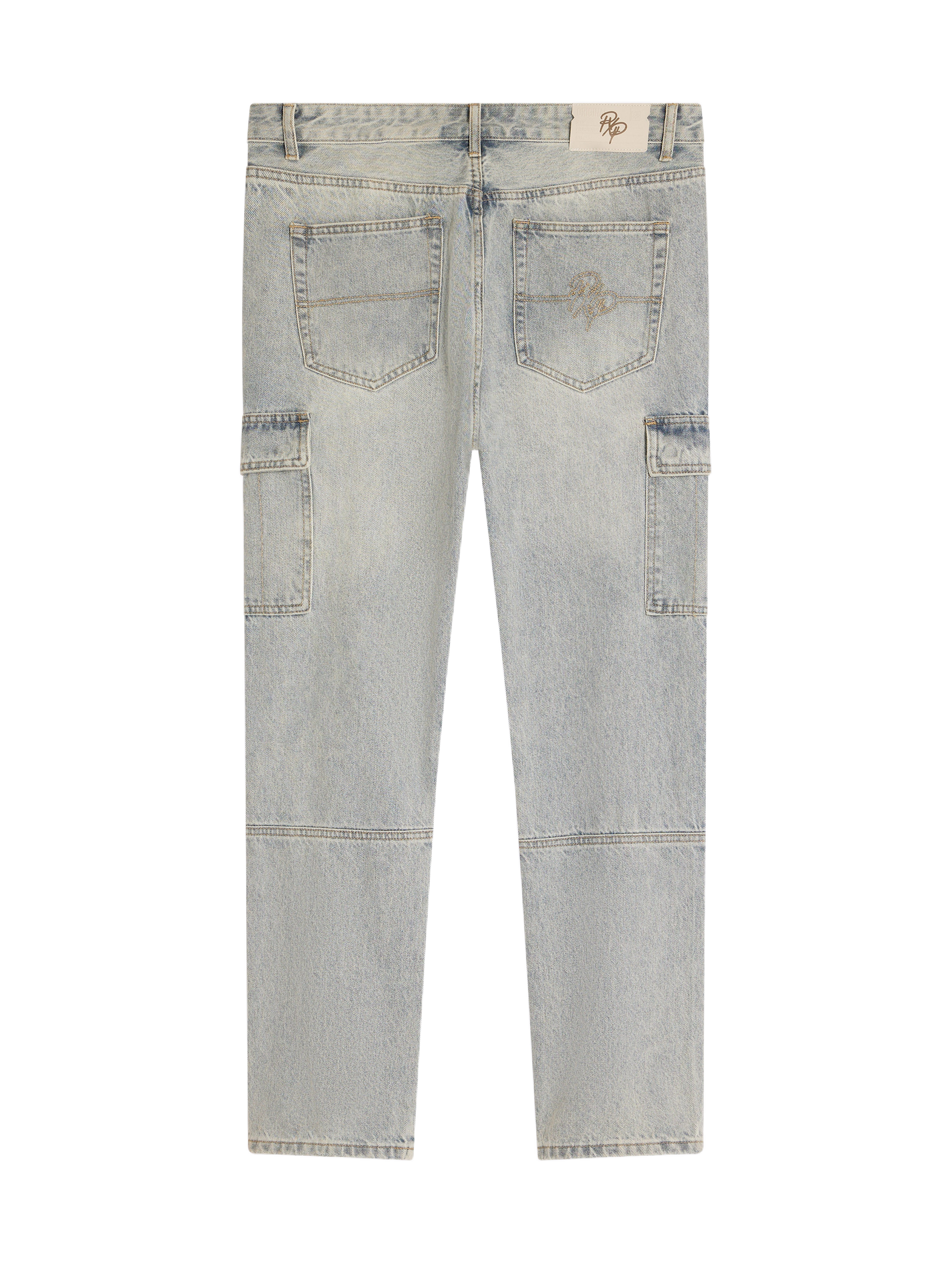Jeans cargo con cortes-7