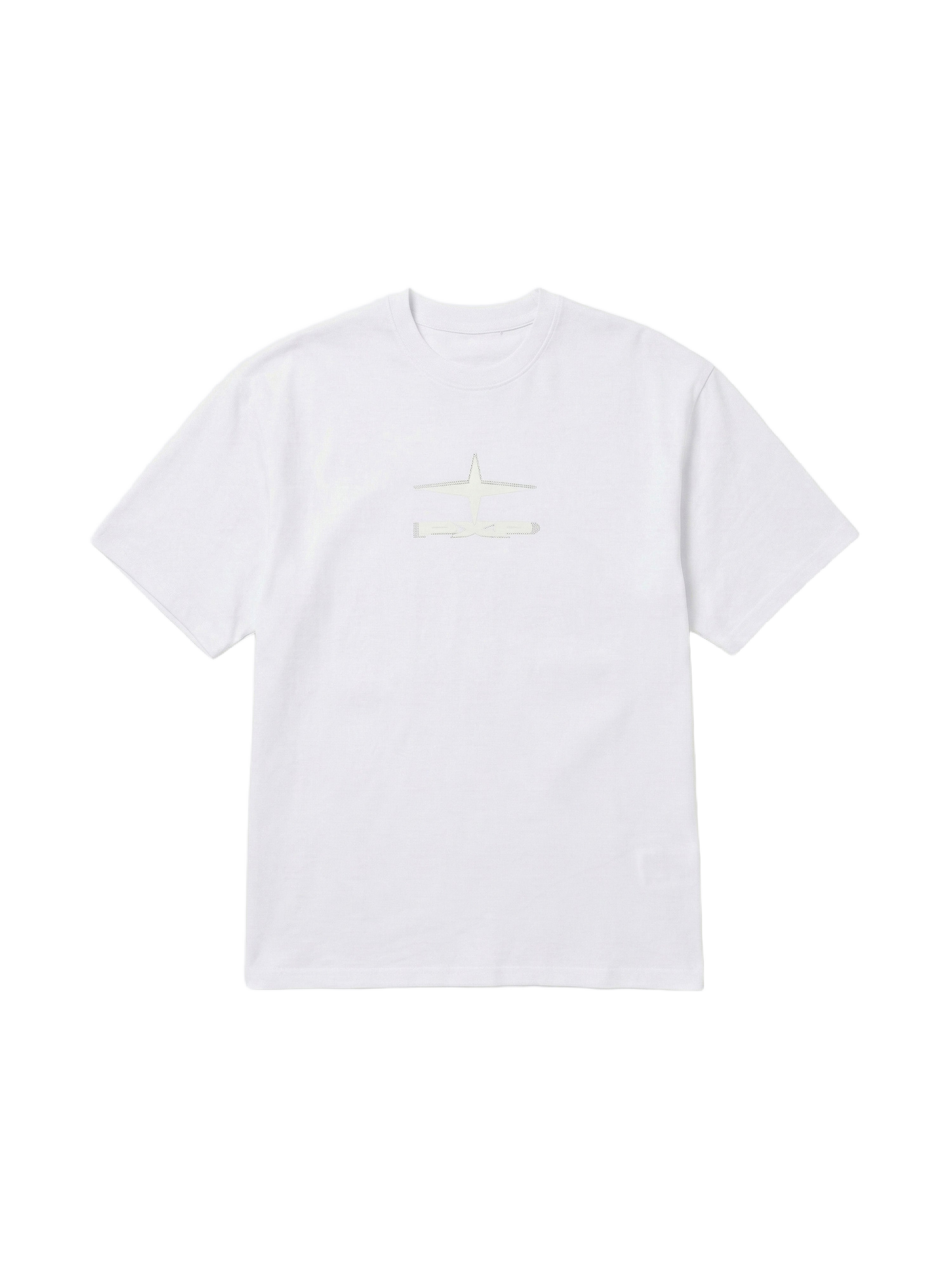 Camiseta de manga corta con strass-6