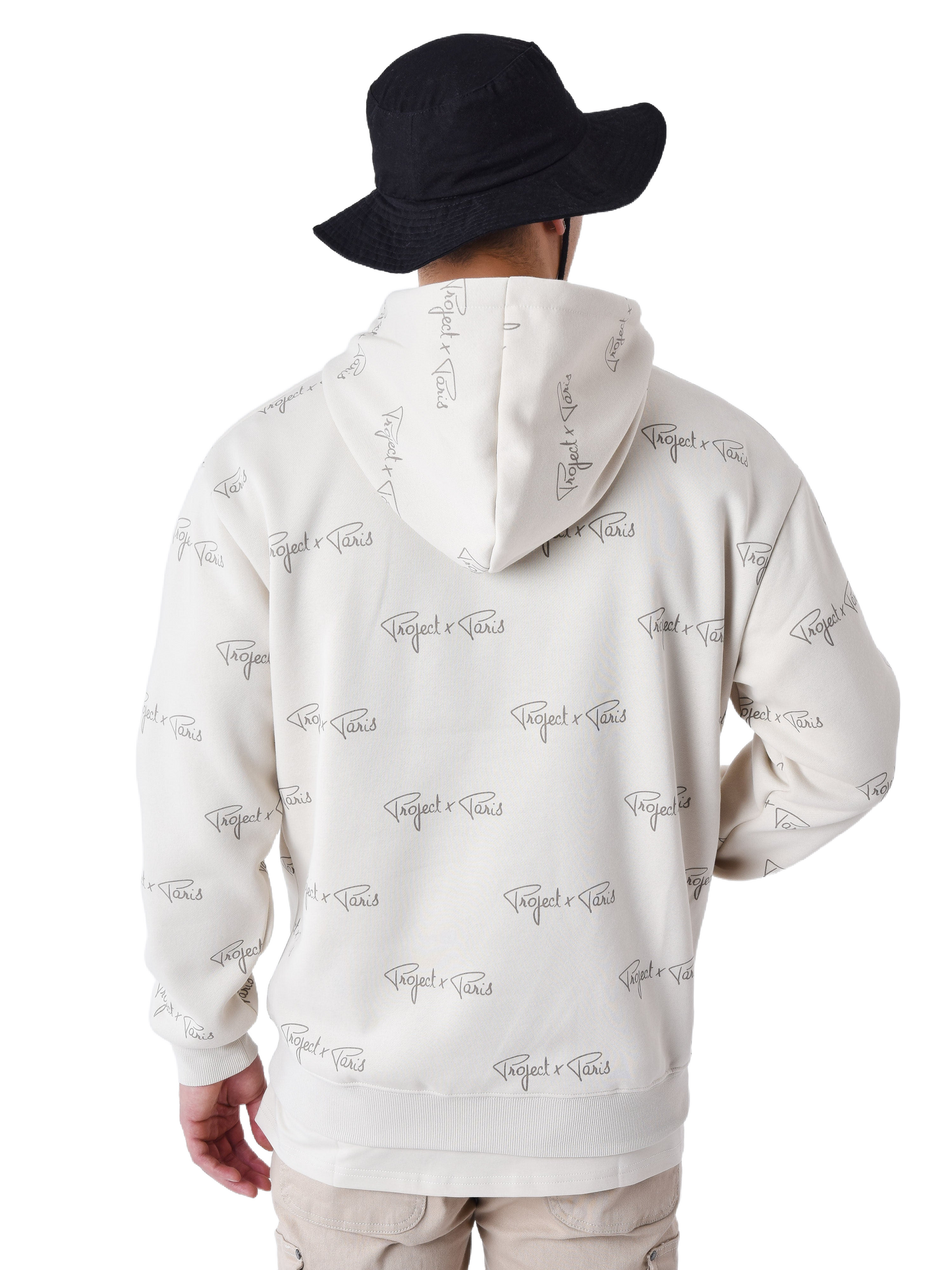 sweat-a-capuche-imprime-signature-all-over-greige