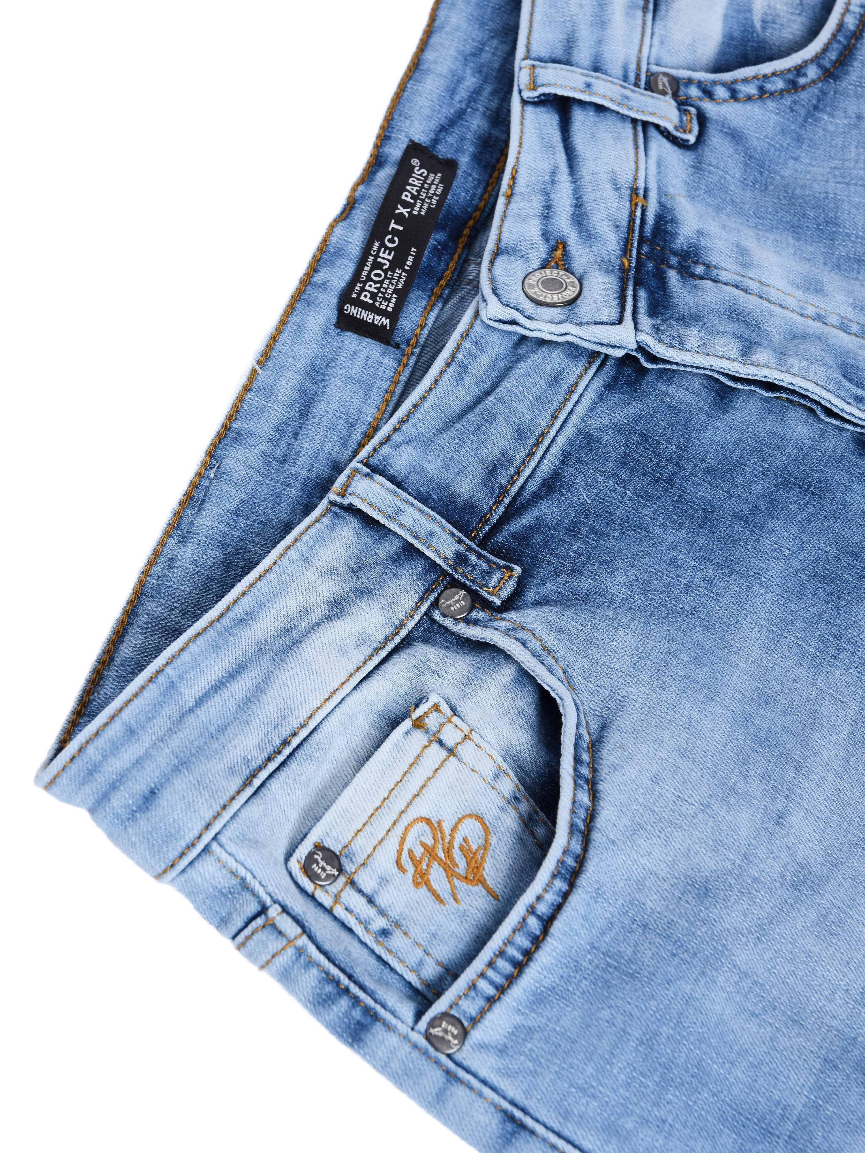Regular ripped jeans met gaten-8