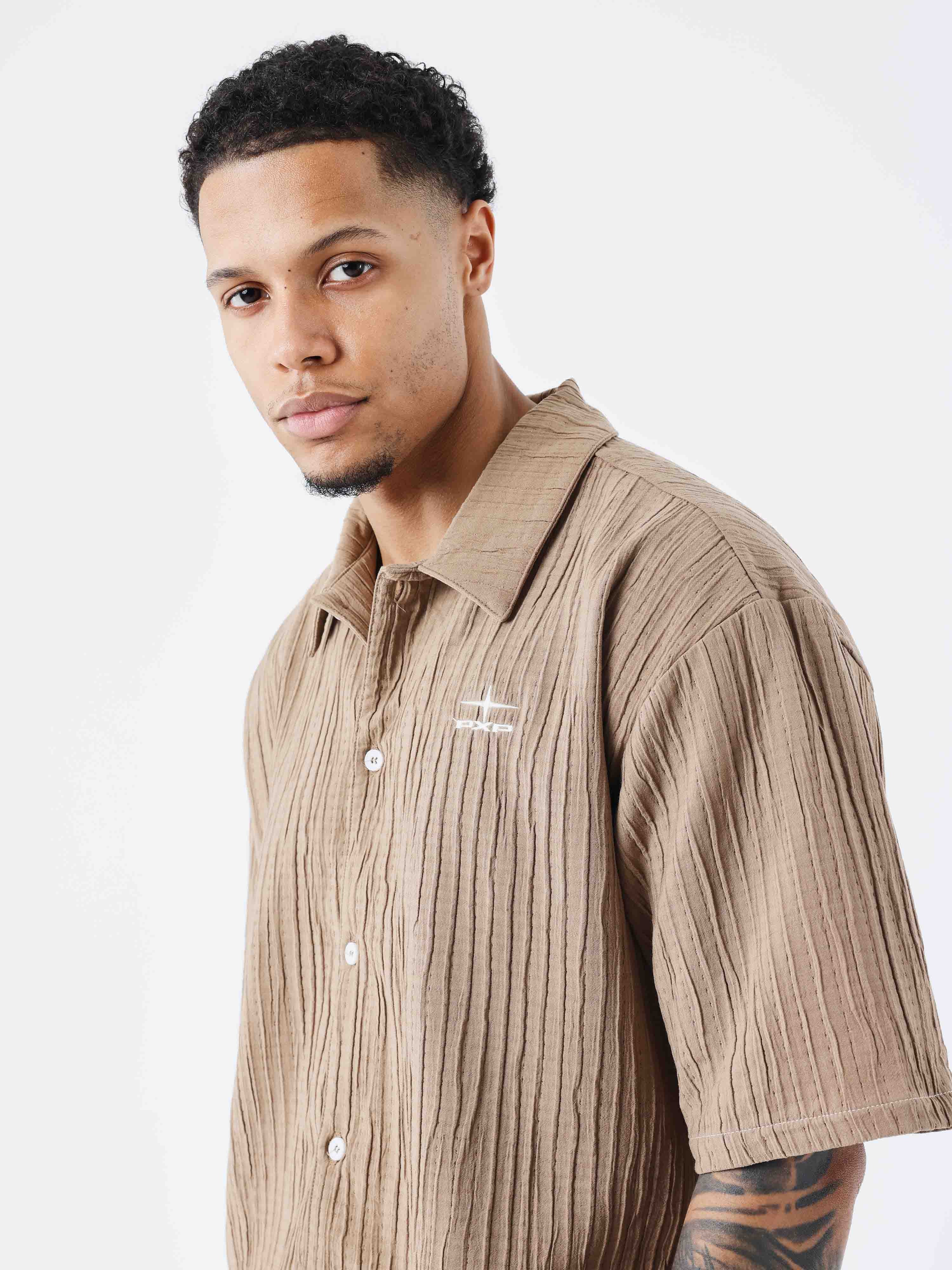 Pleated casual shirt-4