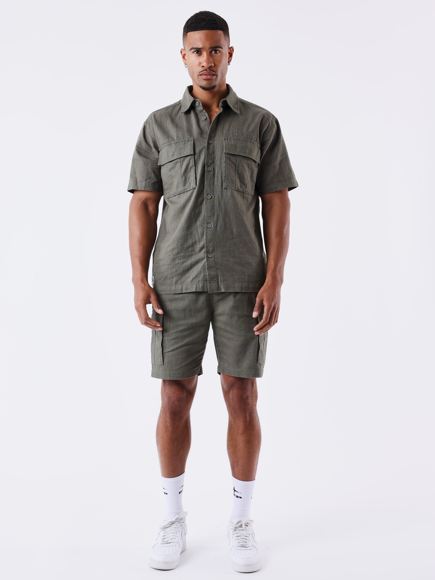 chemise-decontractee-texturee-5348-olive-fonce