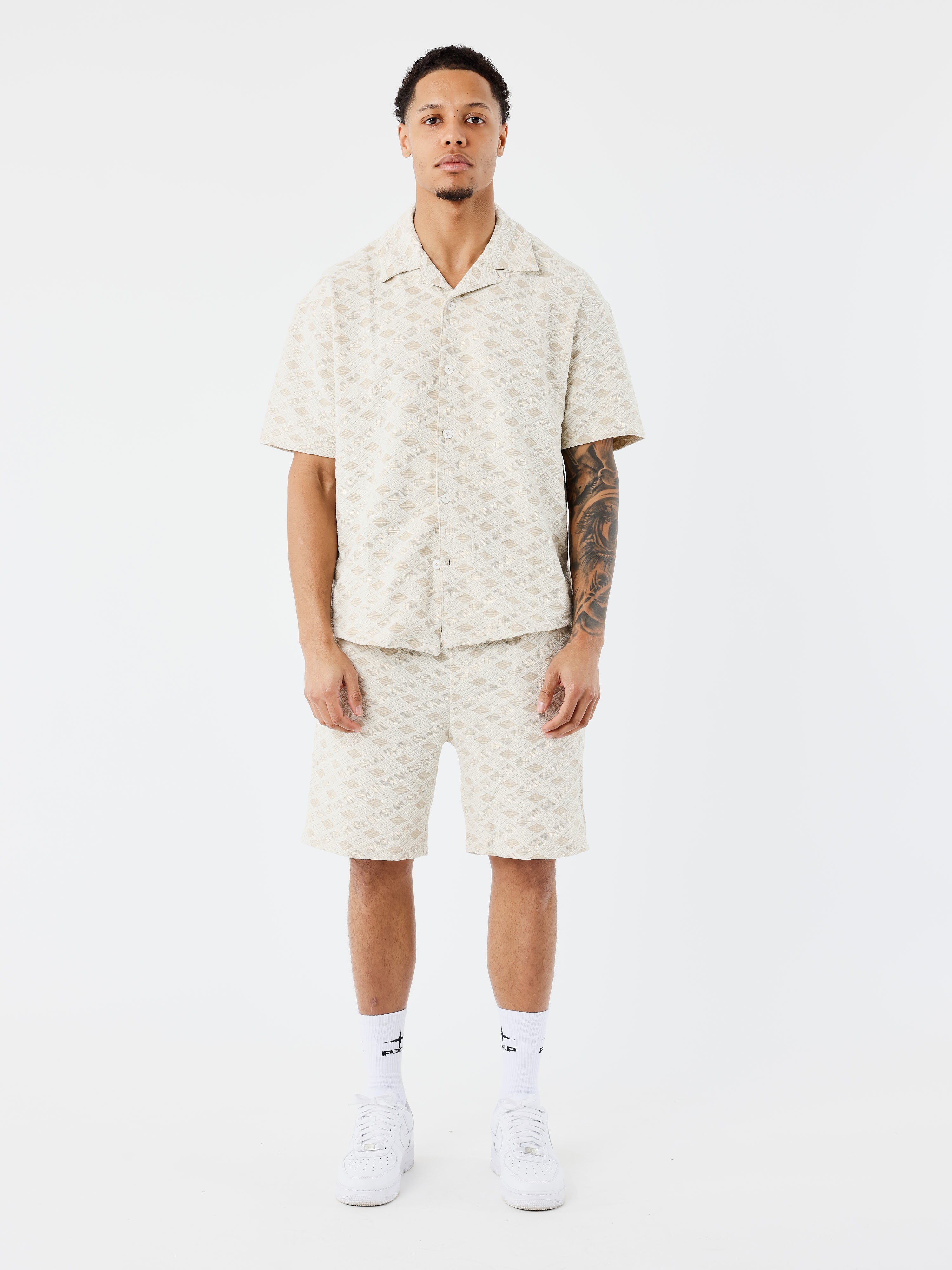 Camisa casual texturizada-4