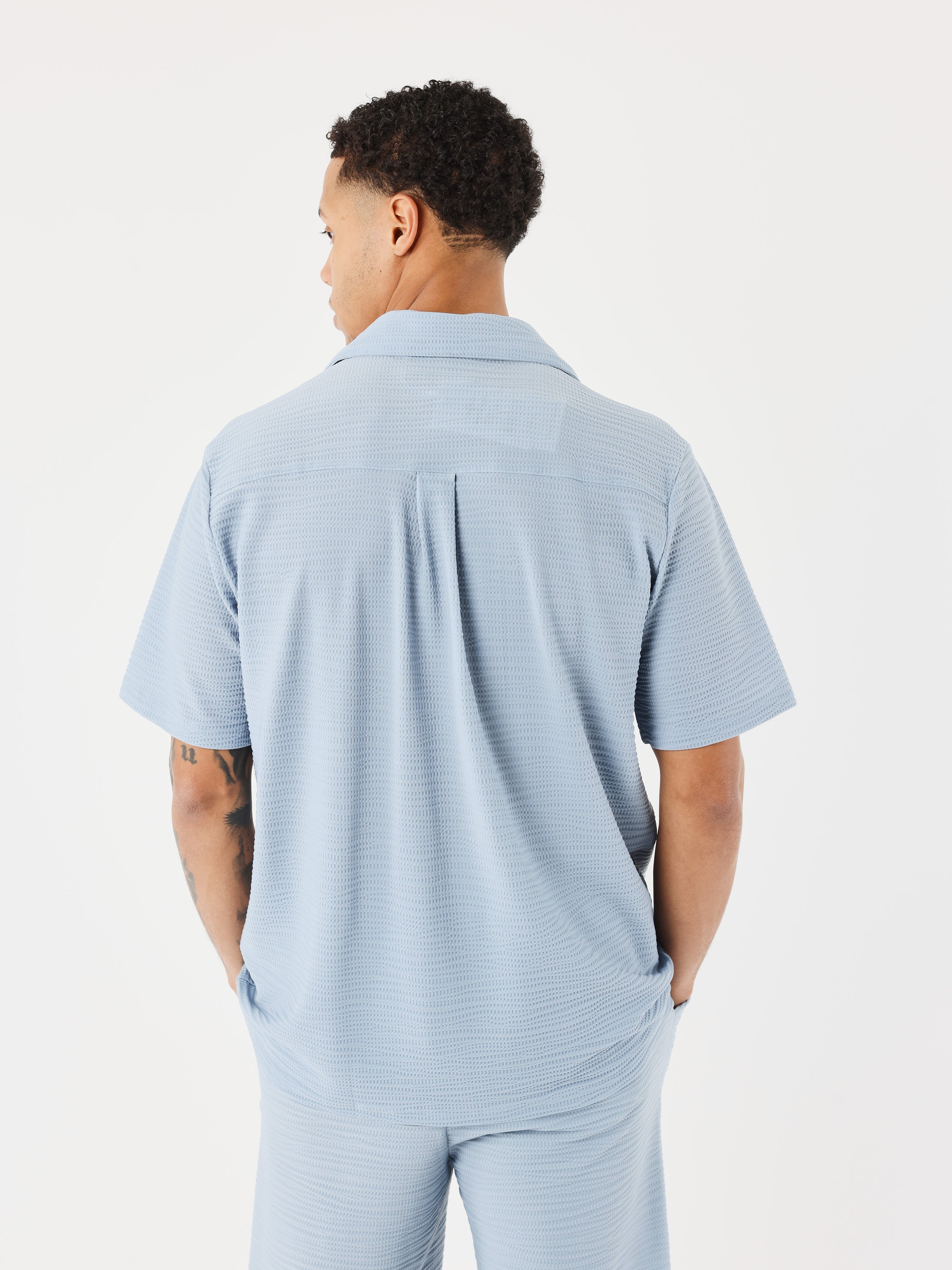 Camisa casual texturizada-2