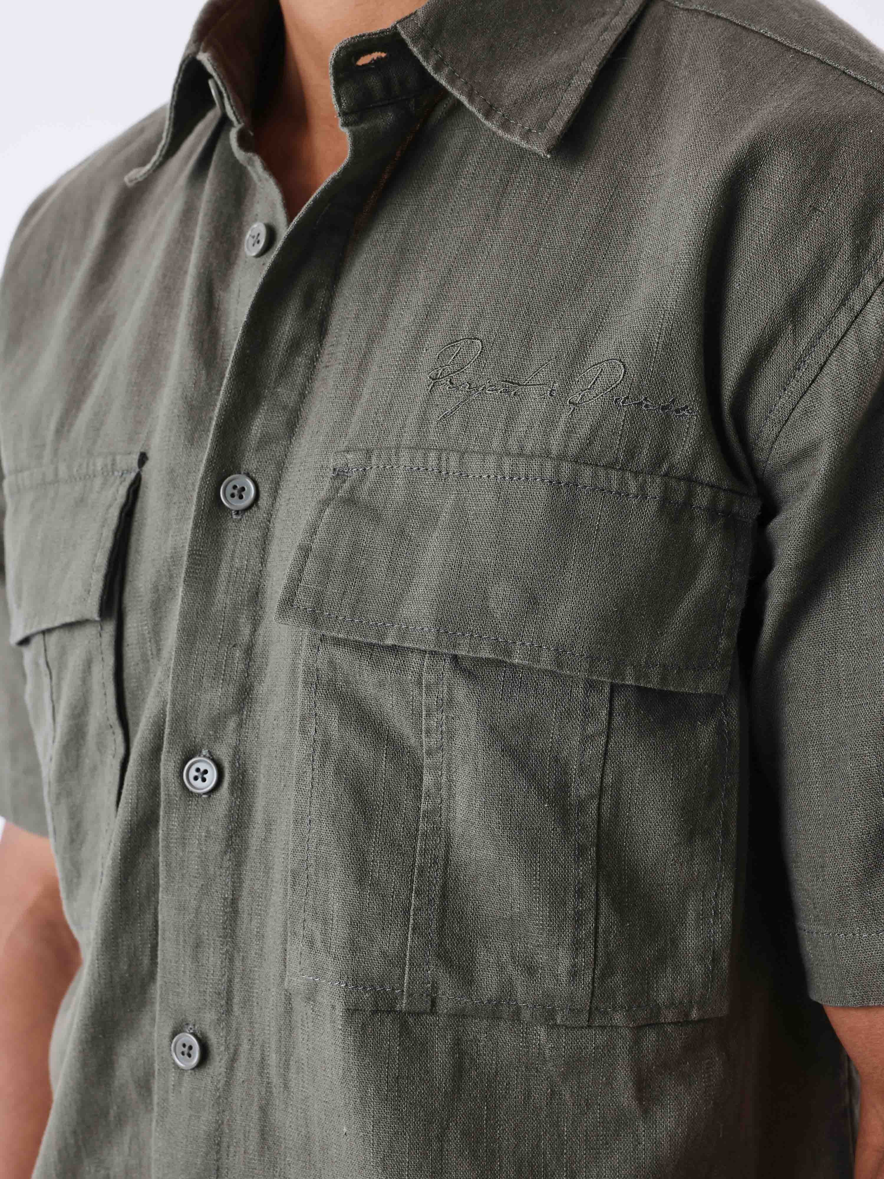 Camisa casual texturizada-4