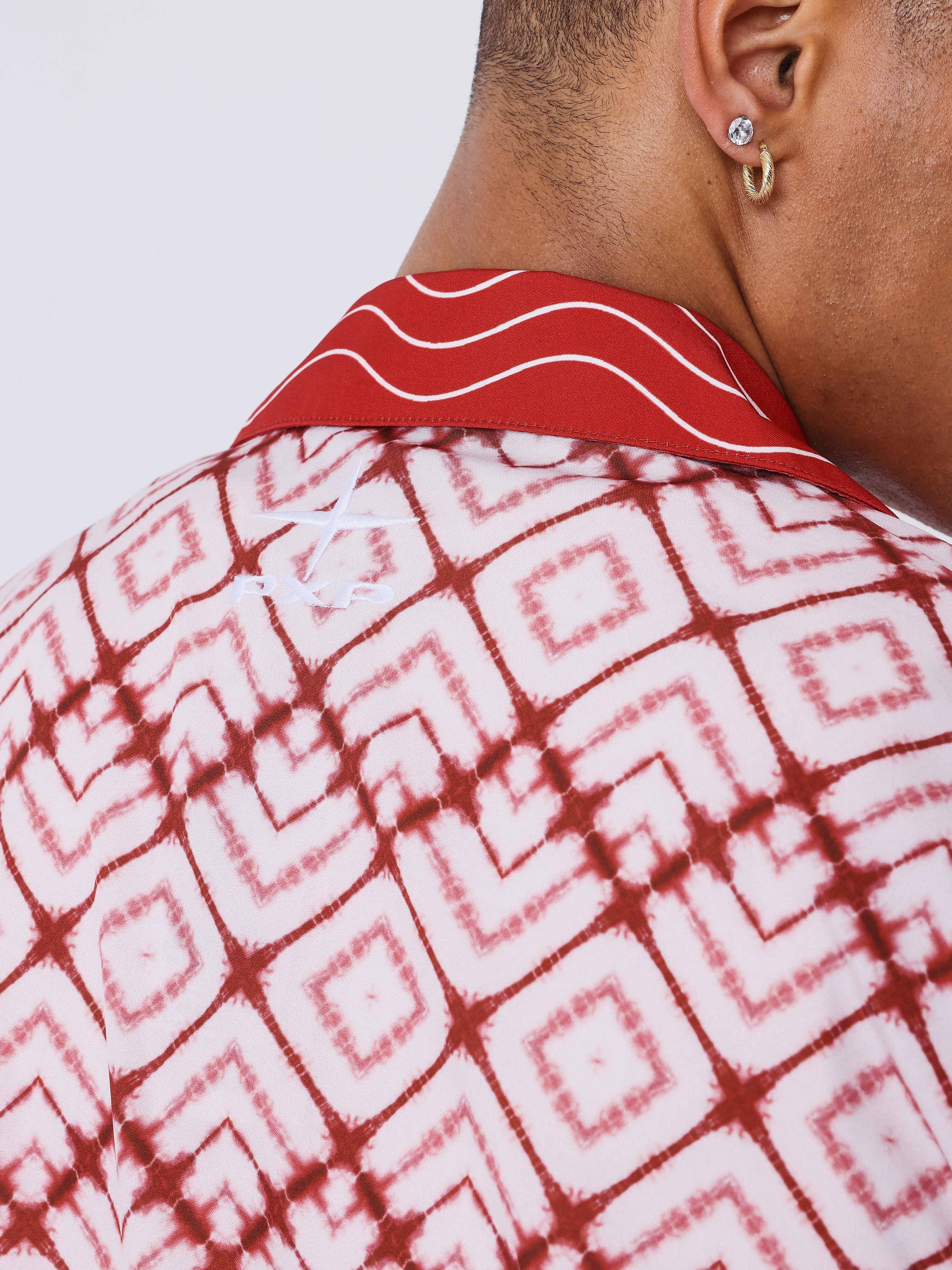 chemise-fluide-geometrique-rouge