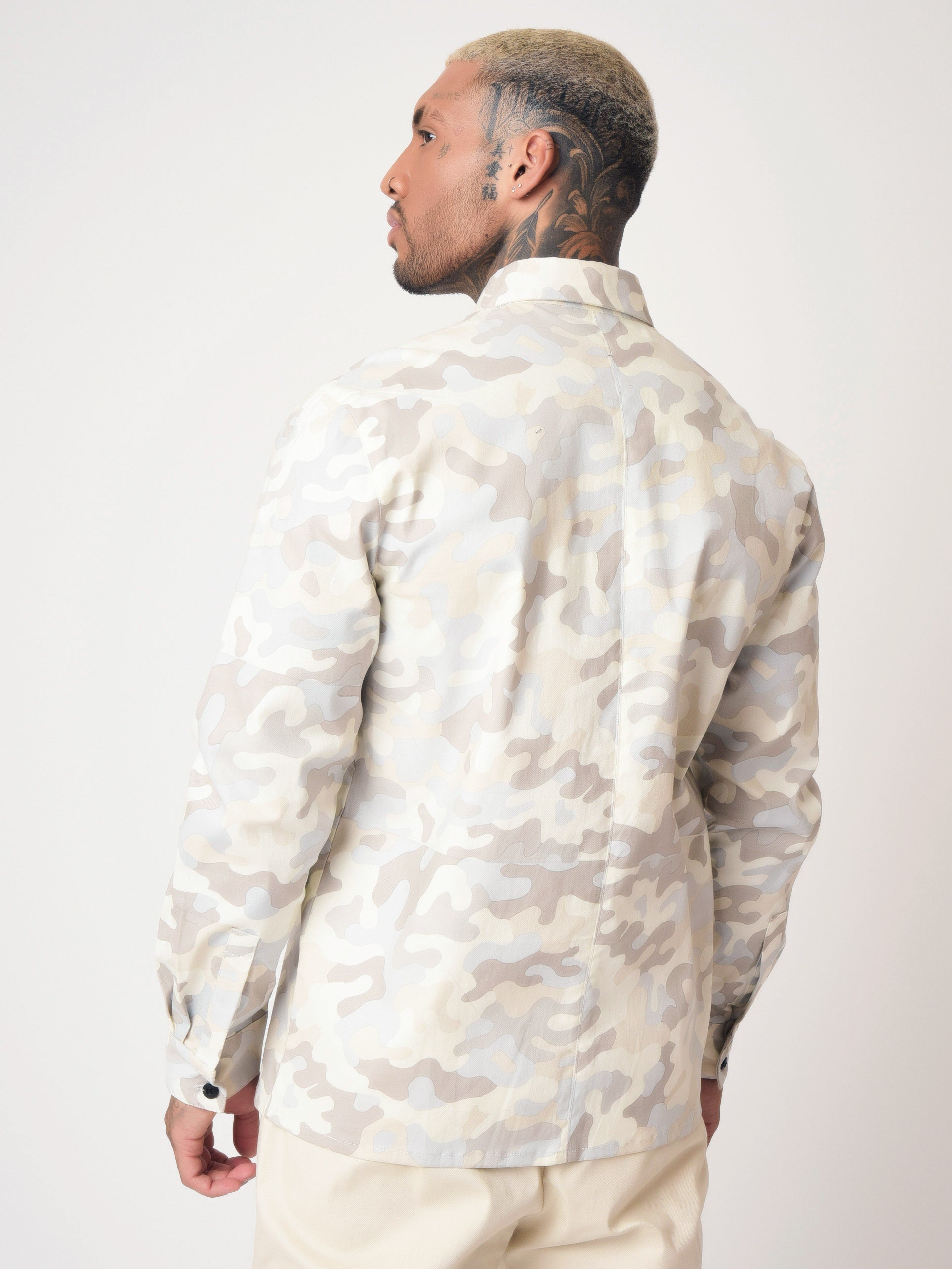 Camouflage printed shirt-4