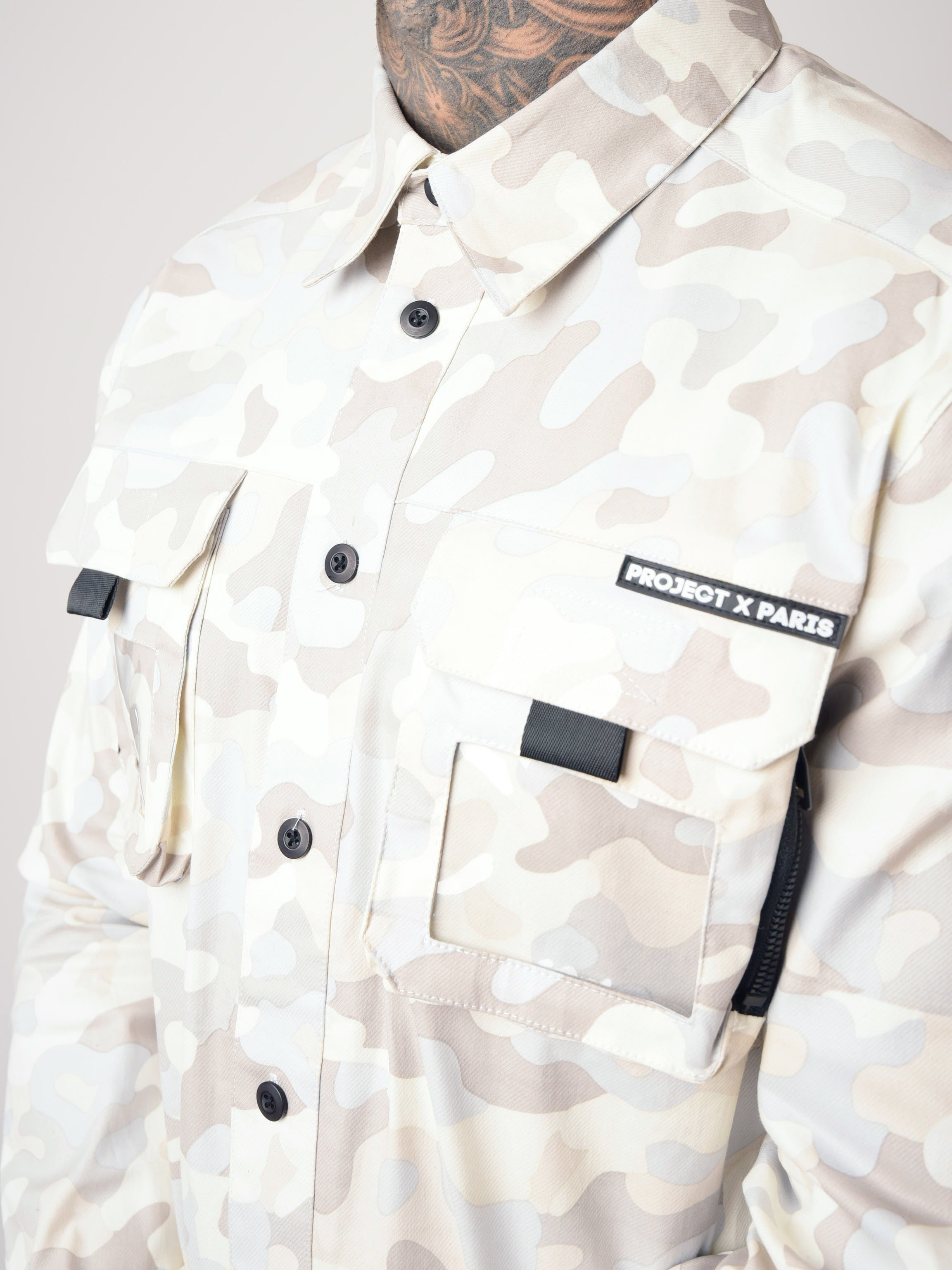 Camouflage printed shirt-5
