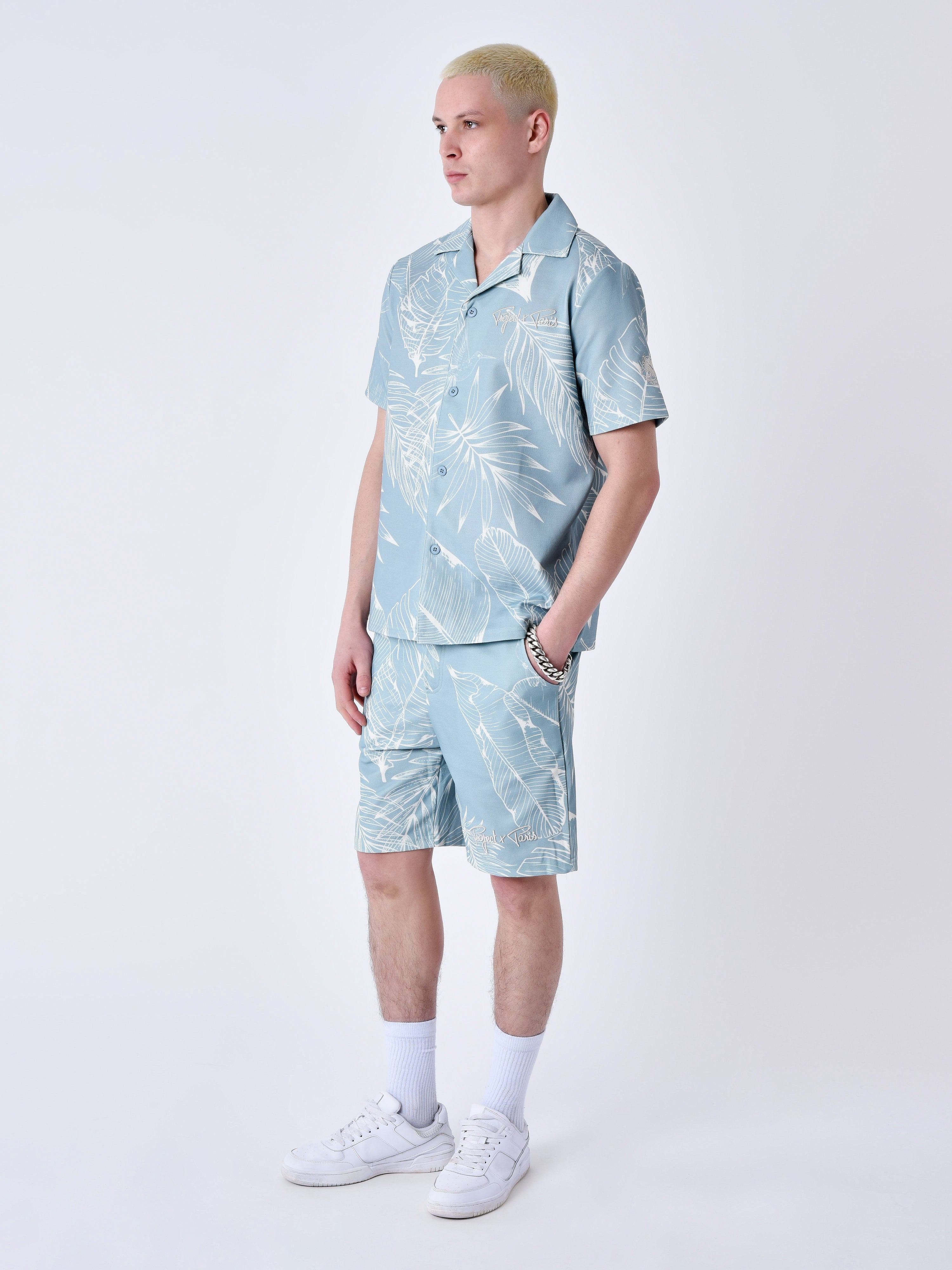 chemise-imprime-luxuriant-bleu-vert