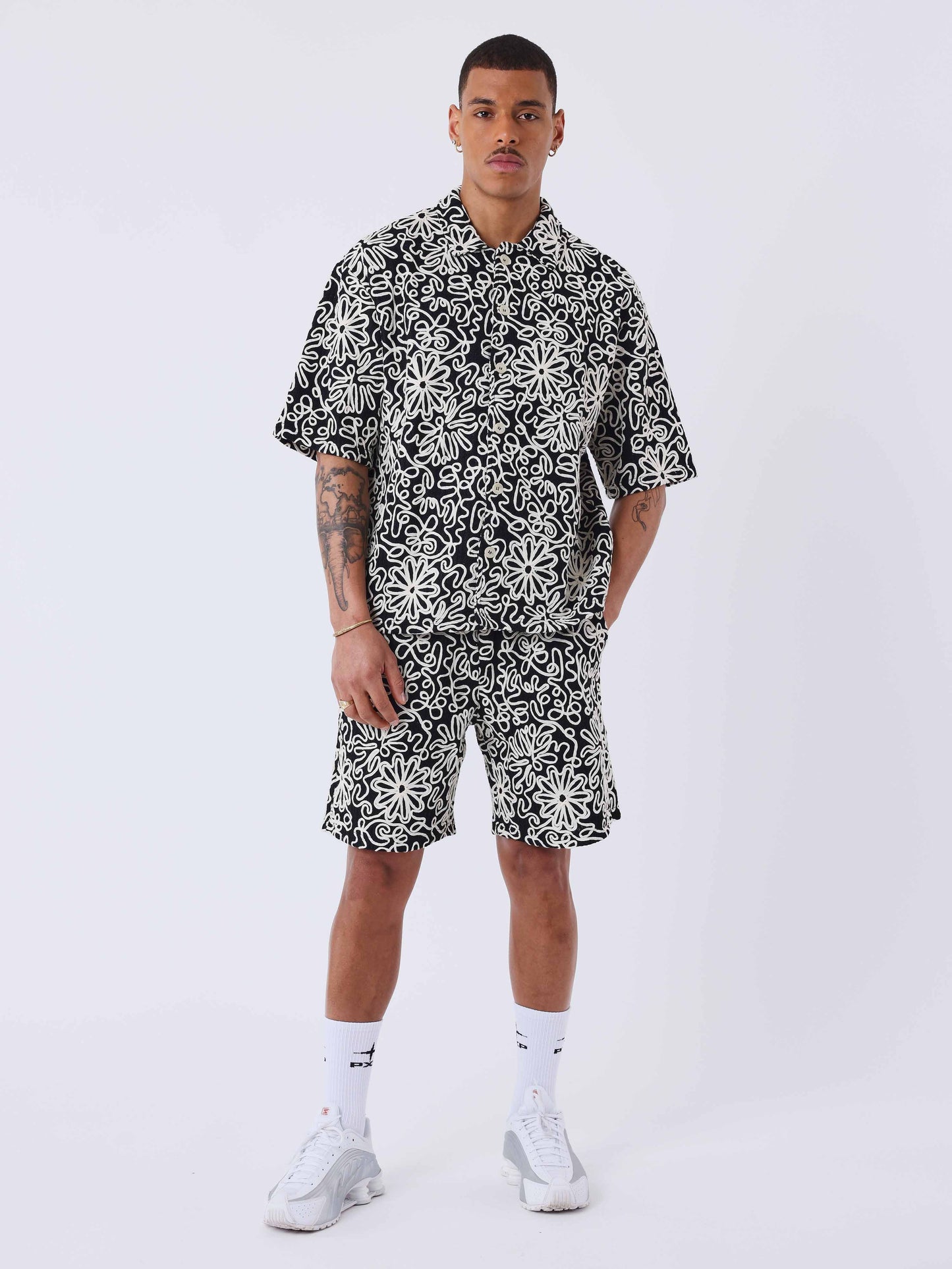 chemise-kalash-x-pxp-a-motifs-naturel-bleu