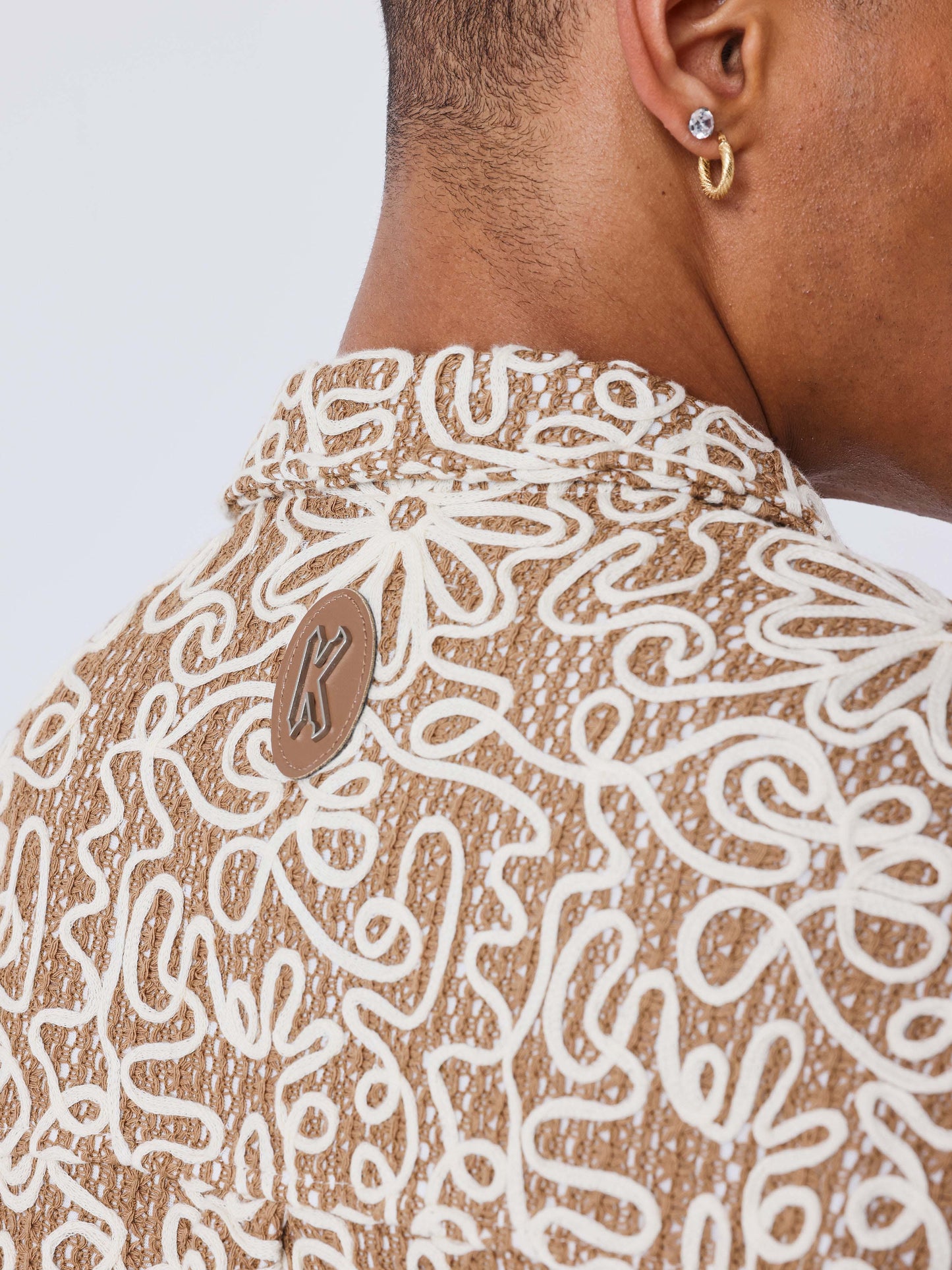 chemise-kalash-x-pxp-a-motifs-naturel-marron