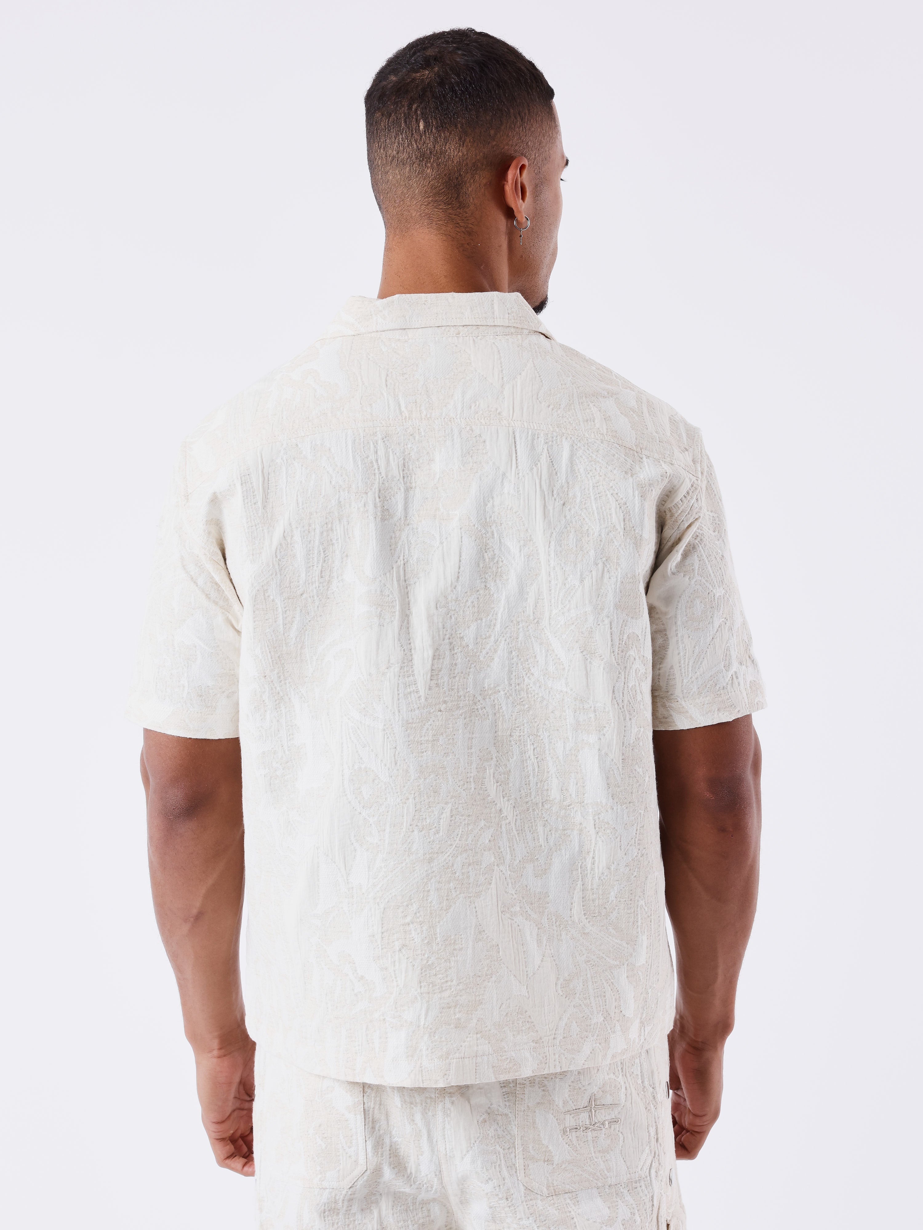 chemise-motif-floral-beige