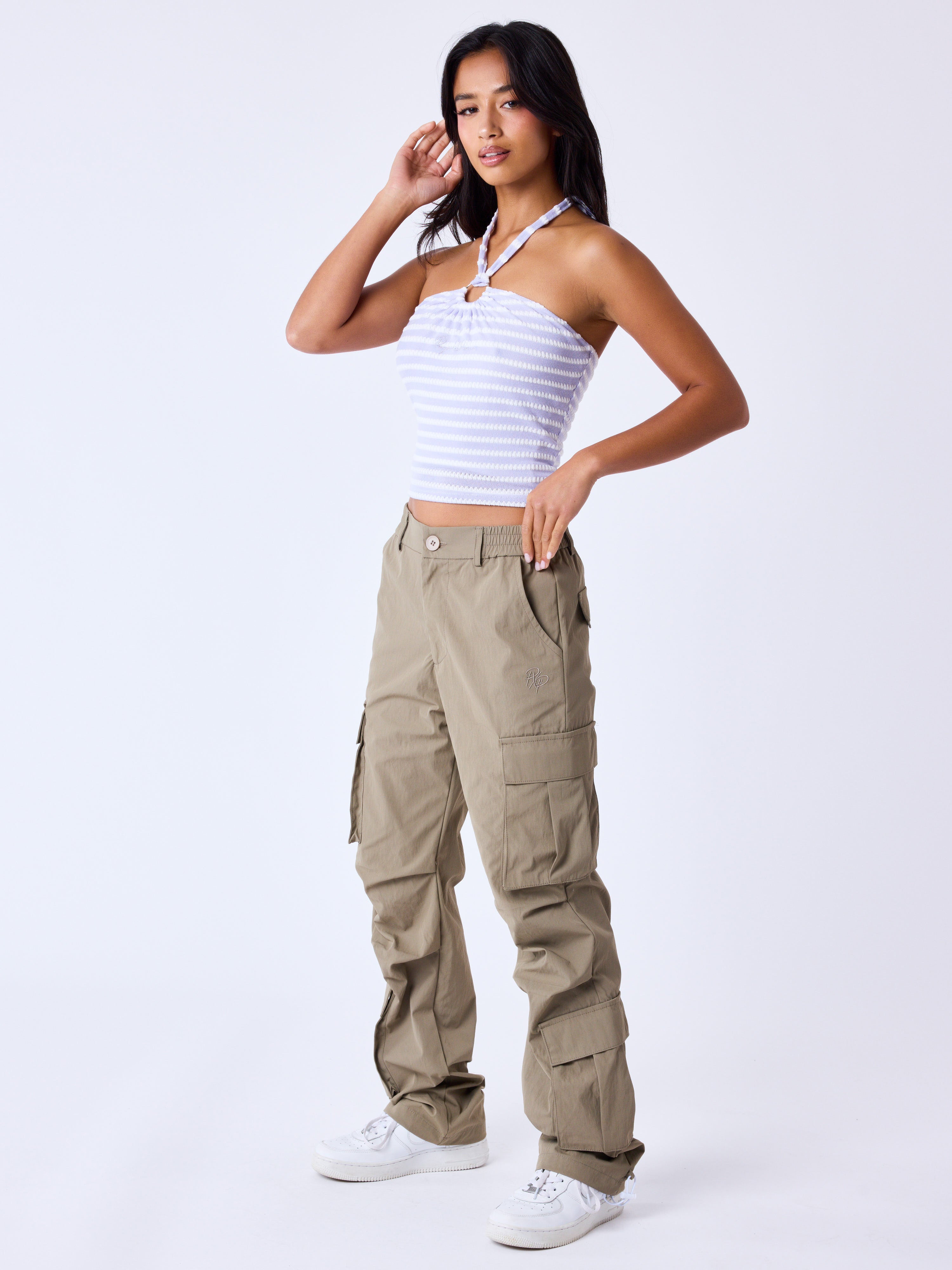 Crop Top mit Streifen-5