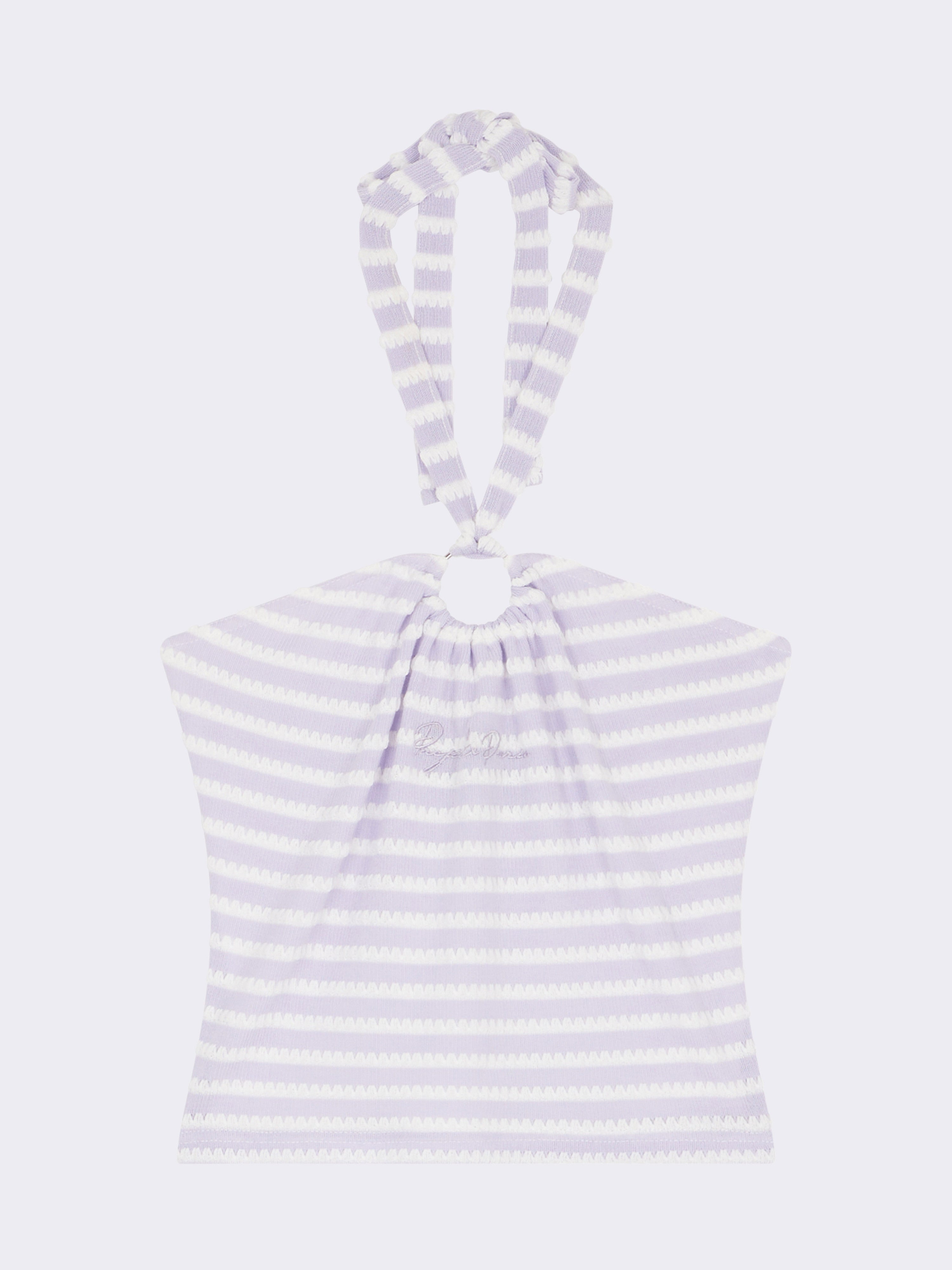 Crop Top mit Streifen-6