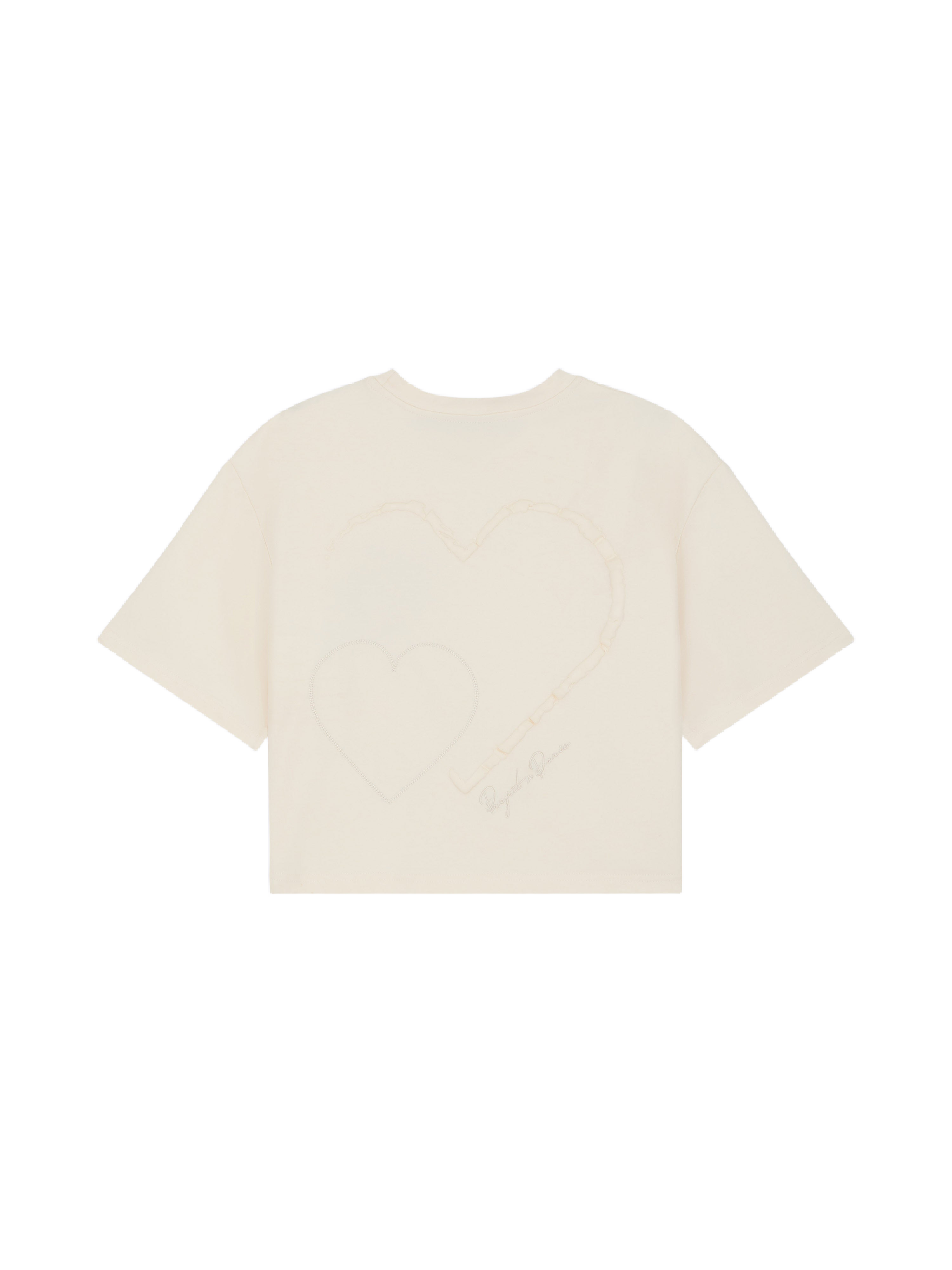 Camiseta crop top corazón de mimbre-7