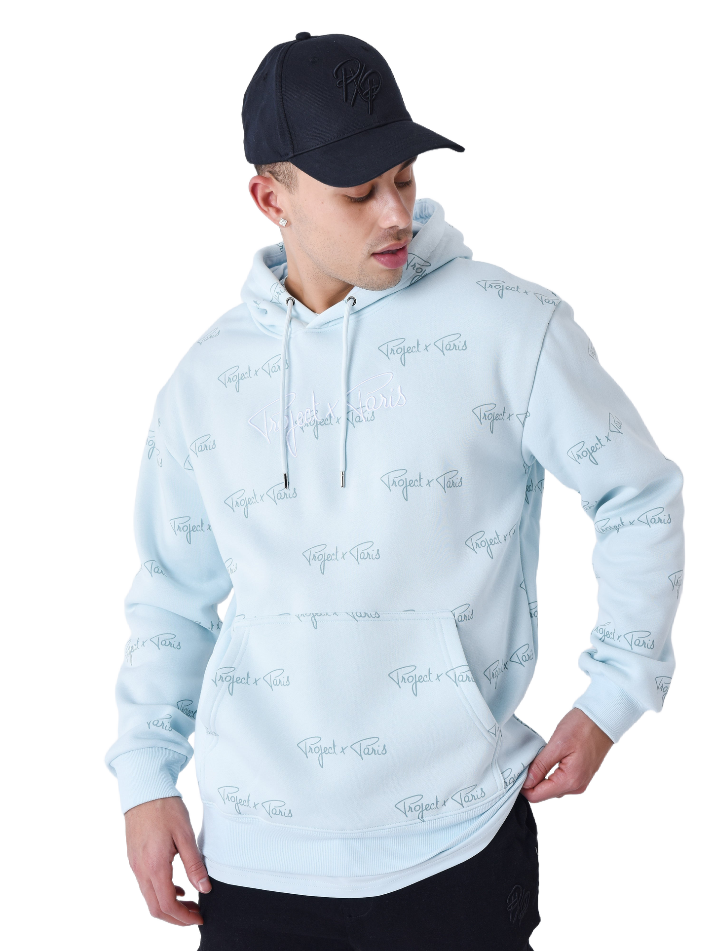 sweat-a-capuche-imprime-signature-all-over-ice-blue-modelshot