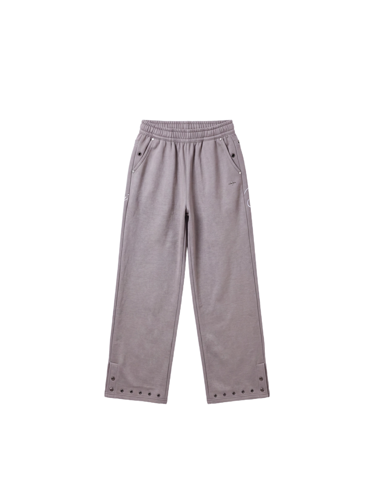 Joggebukse med øyelets Røykgrå – 7