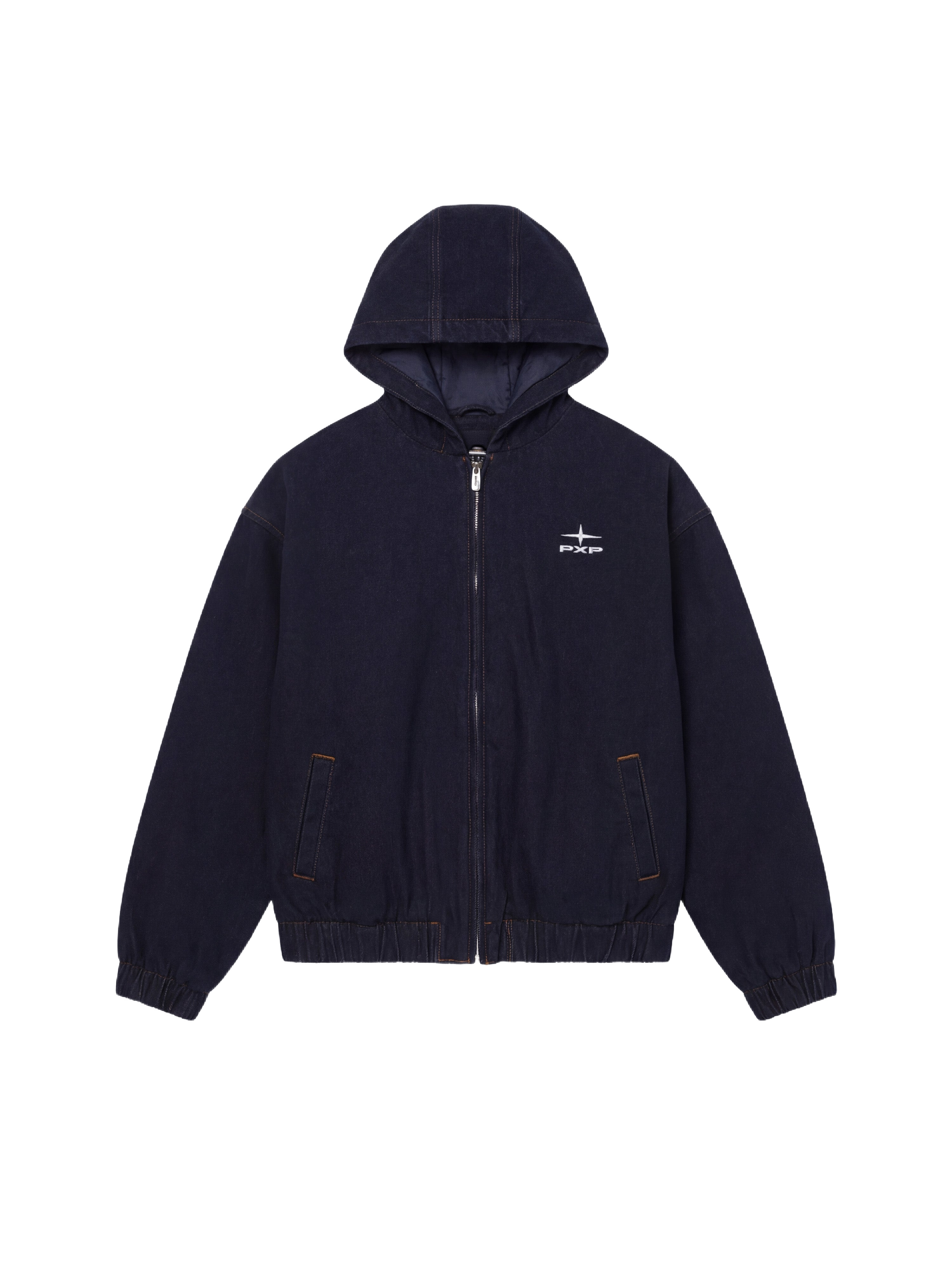 Veste à capuch en denim snow-7