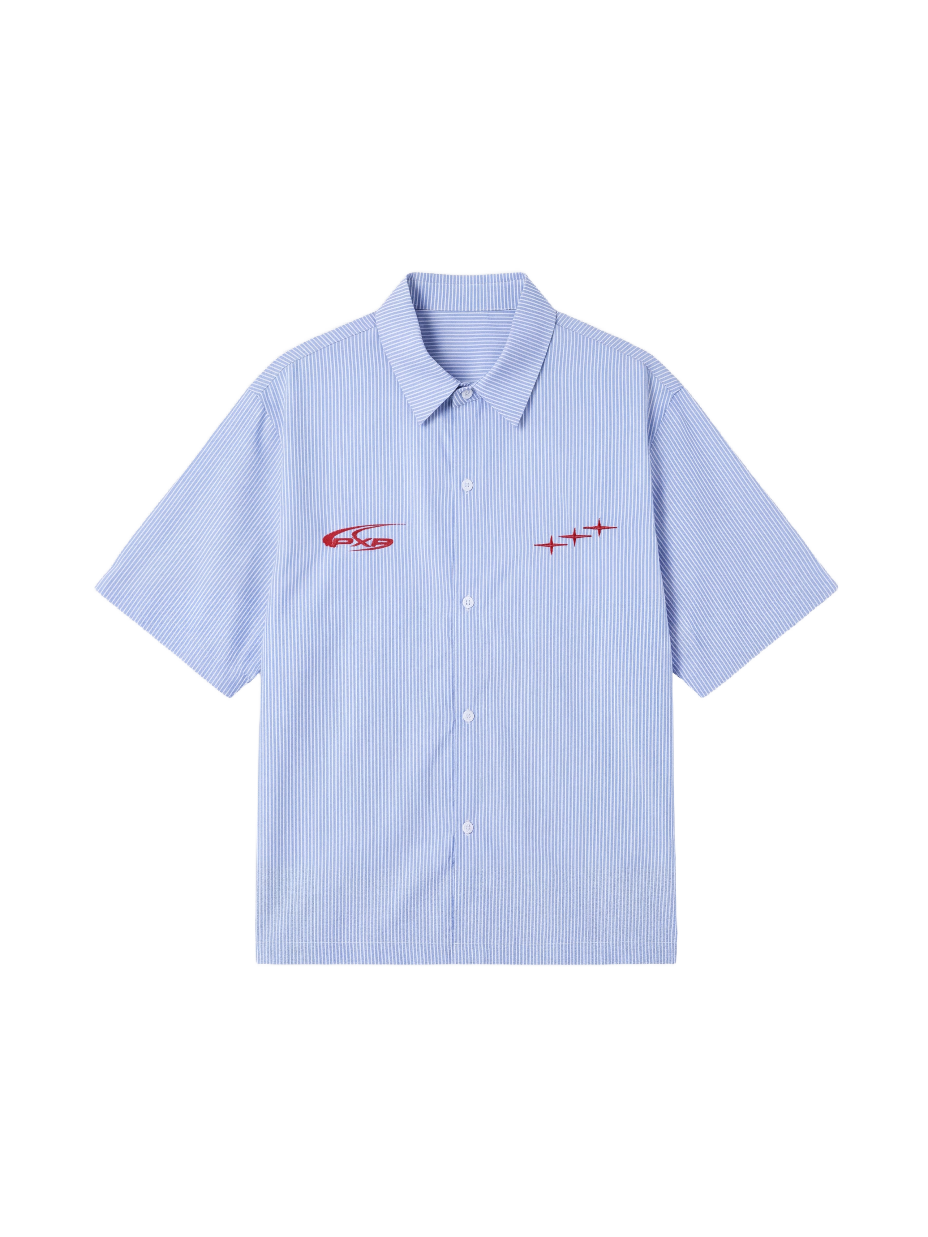 Chemise rayée à manches courtes-8