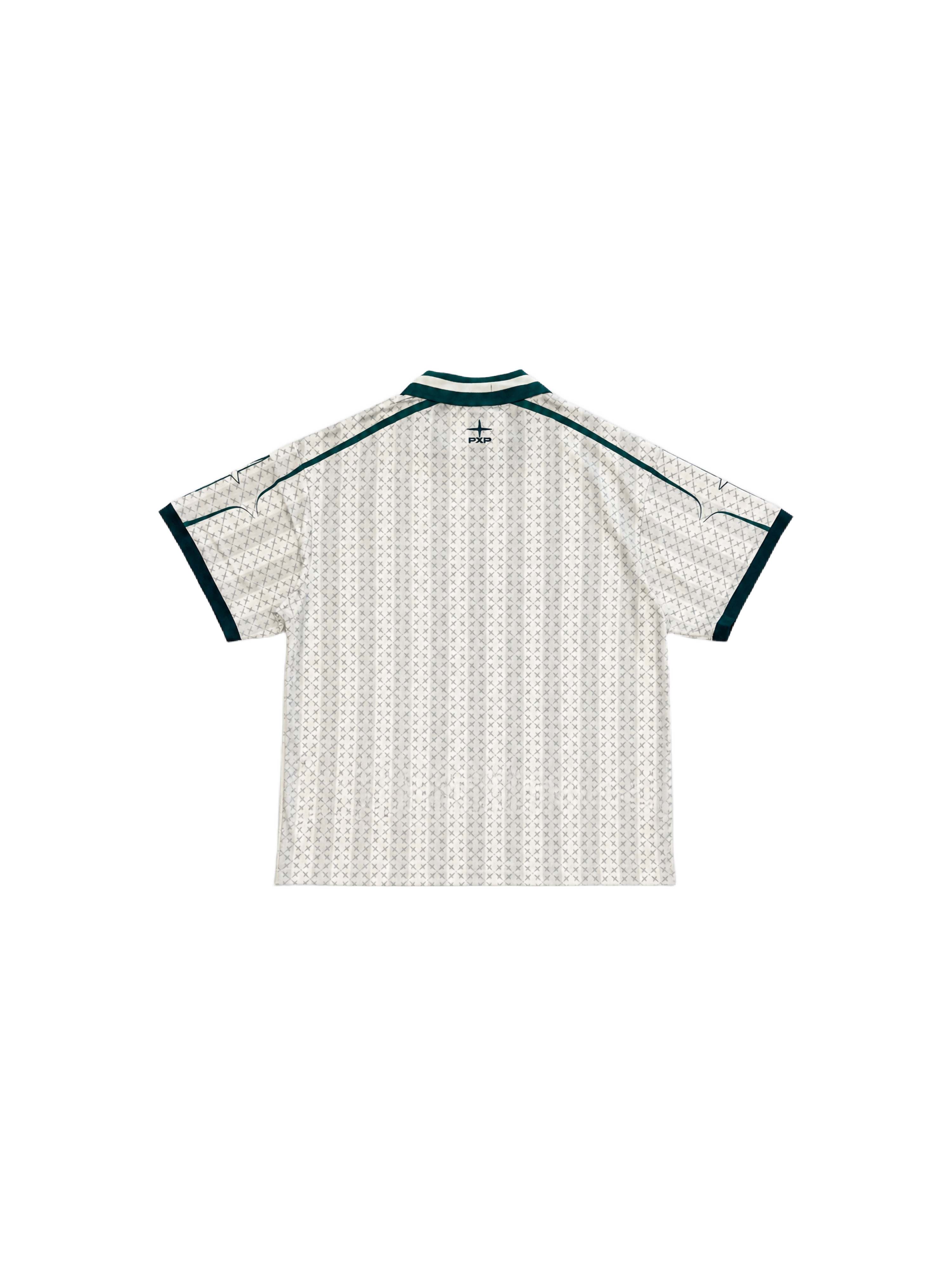 T-shirt med stribet mønster og trykte logoer-2