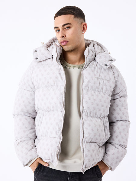 Khaki SCOTCH & SODA Gewatteerde jas HOODED PUFFA JACKET Khaki SCOTCH & SODA Gewatteerde jas HOODED PUFFA JACKET