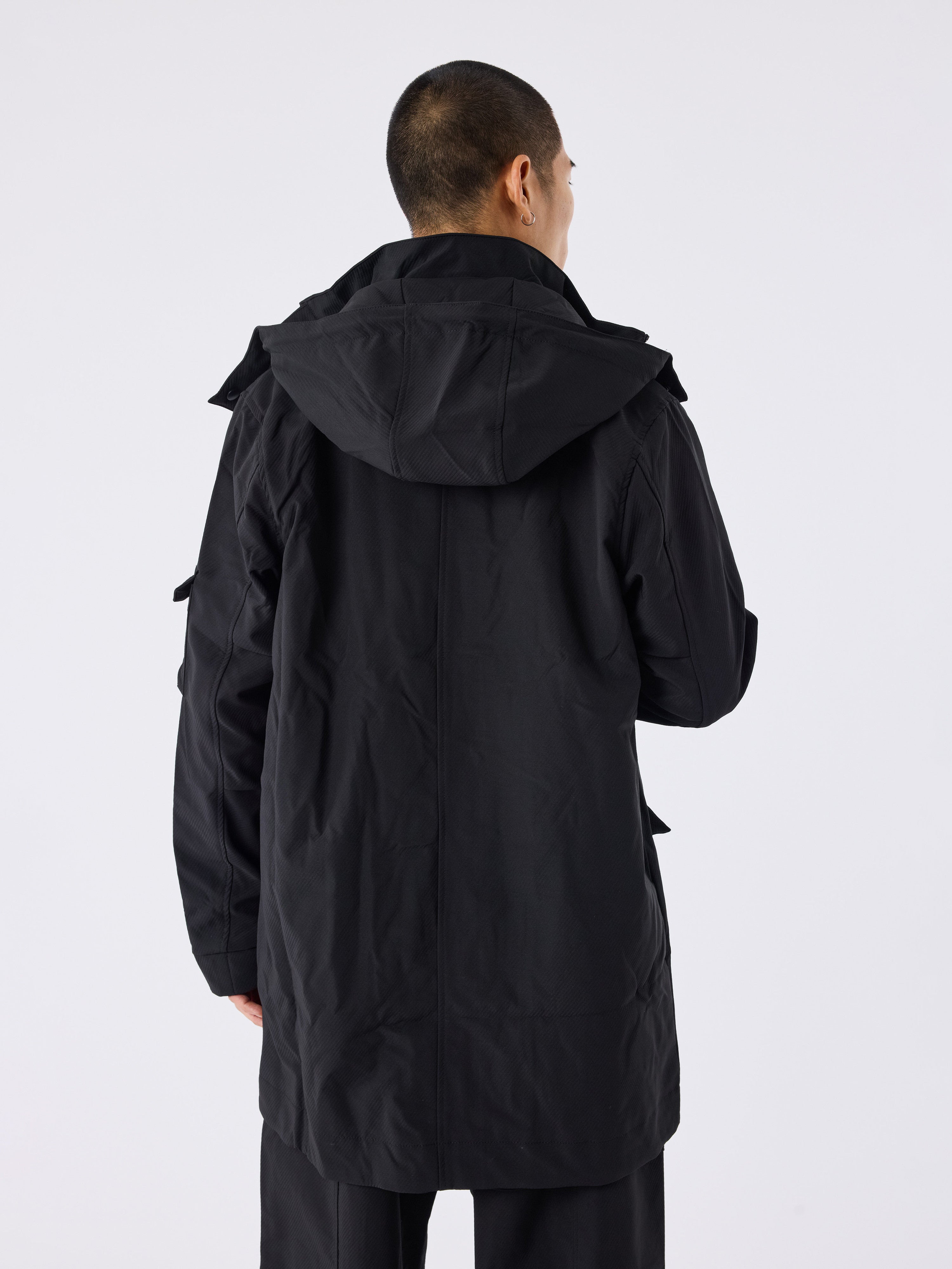 Long padded jacket with pockets-3