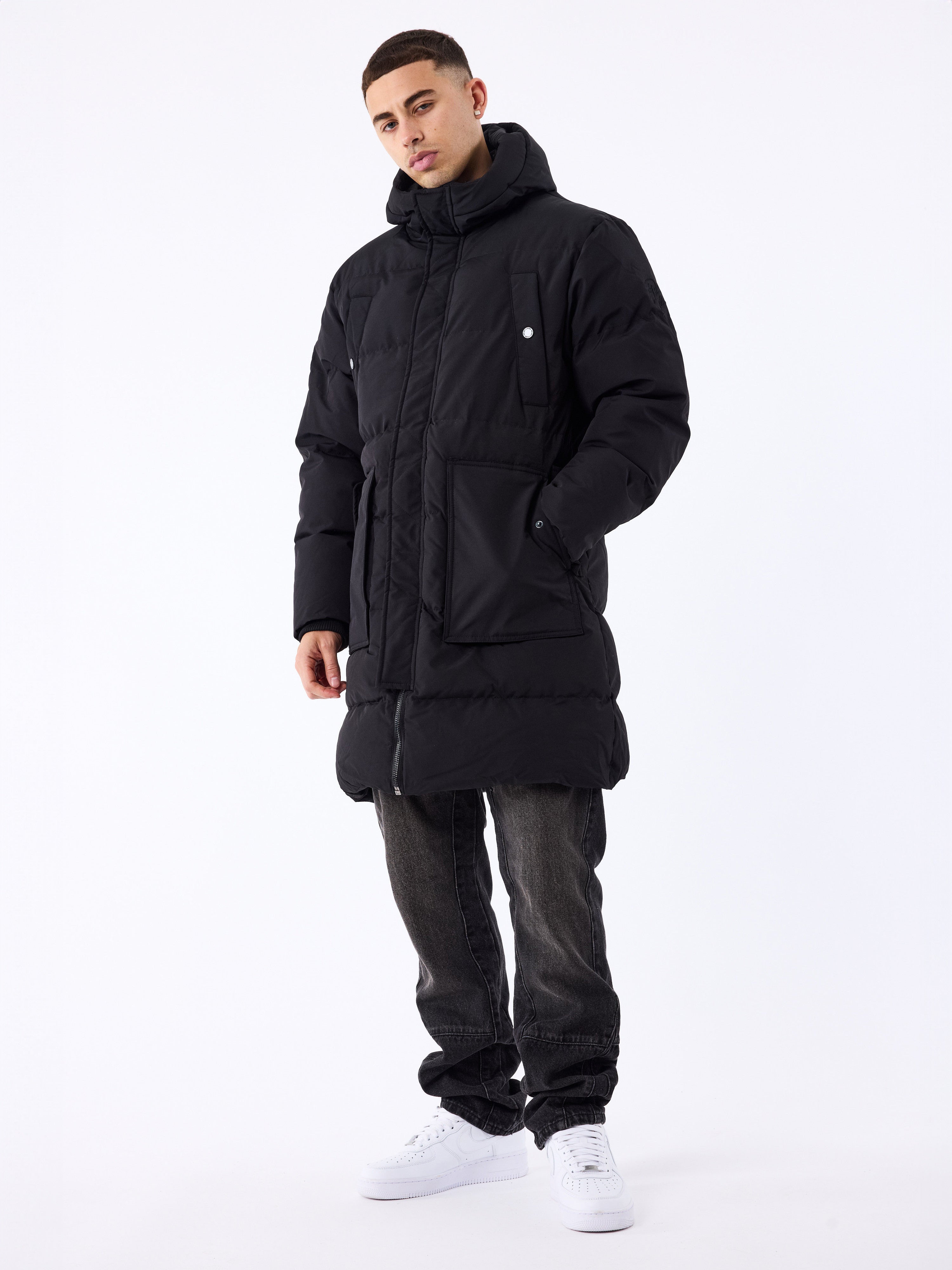 doudoune-longue-multipoches-noir