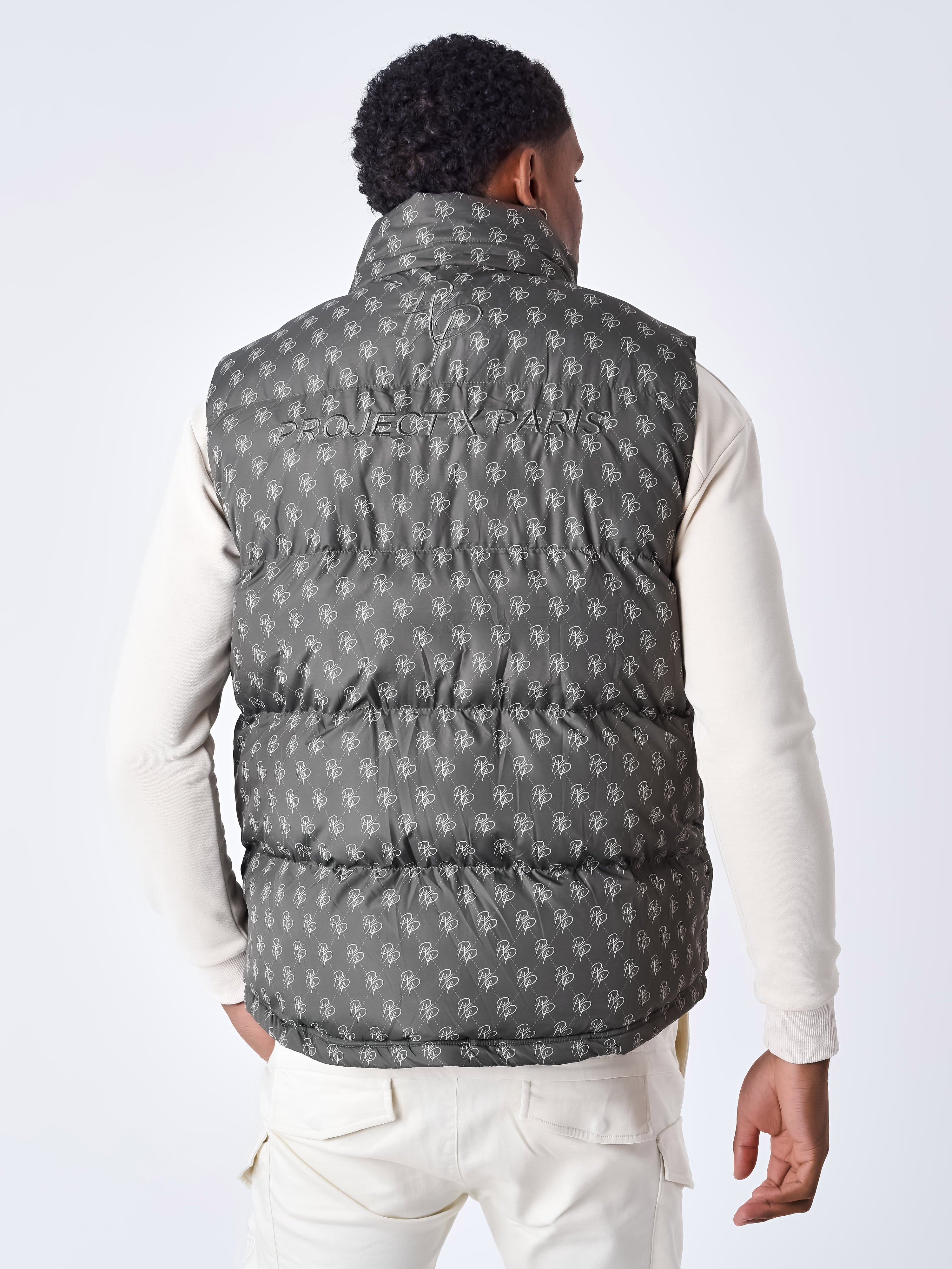 doudoune-sans-manches-all-over-monogramme-olive-fonce