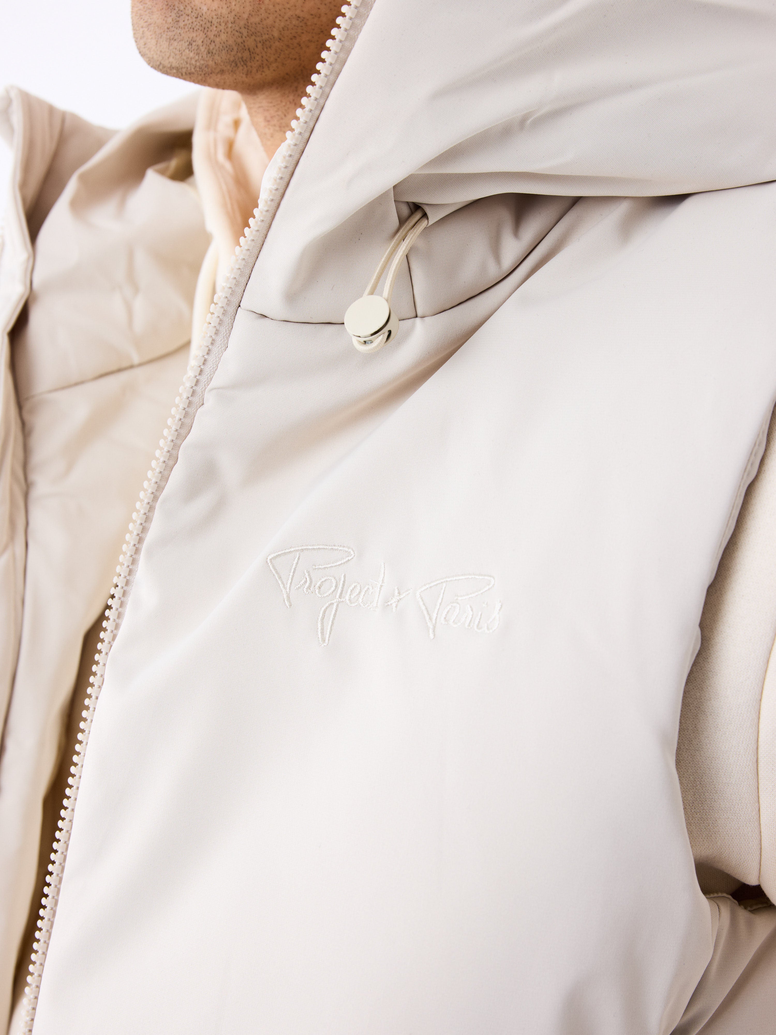 Oversize ärmellose Daunenjacke-5