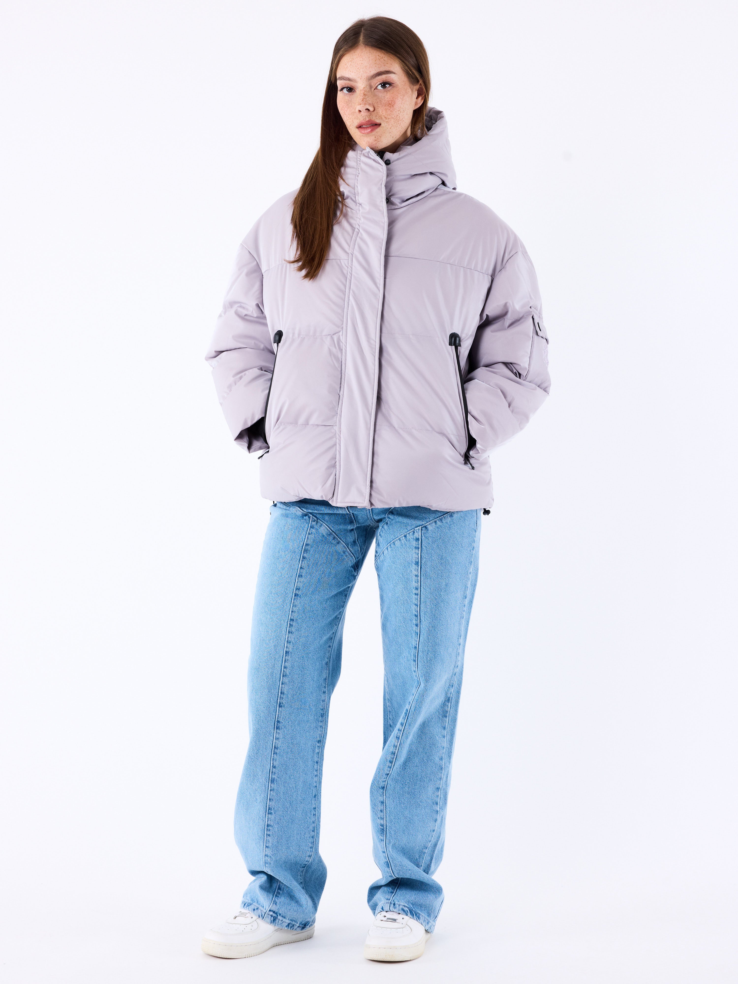 Ultra shiny hooded puffer jacket-3