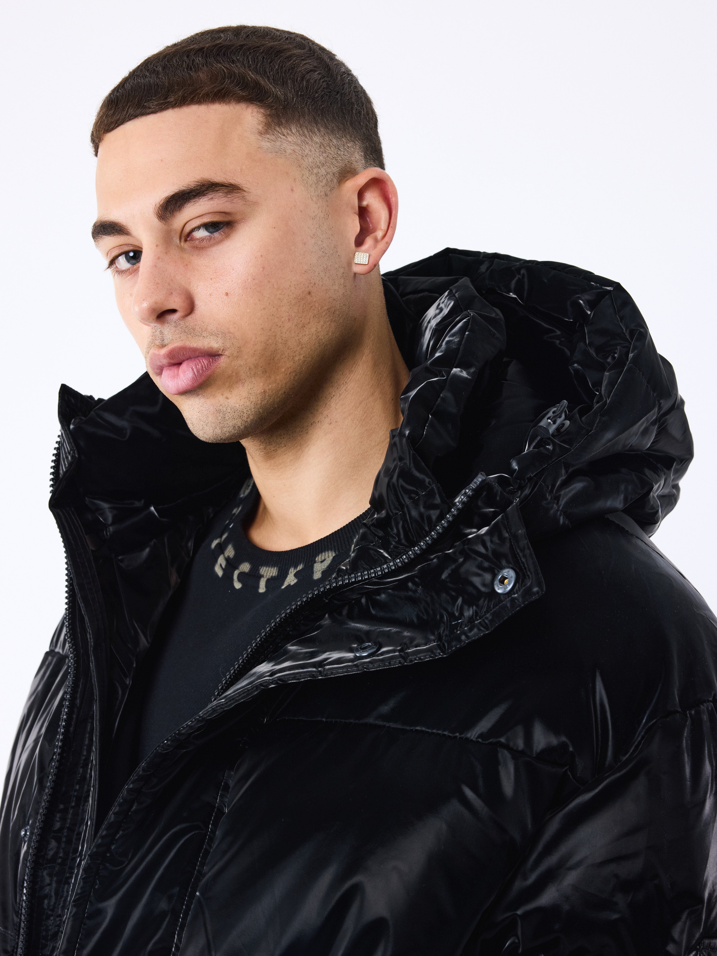 O project / HOODED JACKET フーディ O PROJECT HOODED P/O JACKET Wool Flax Twill GREY BLACK _ FASCINATE
