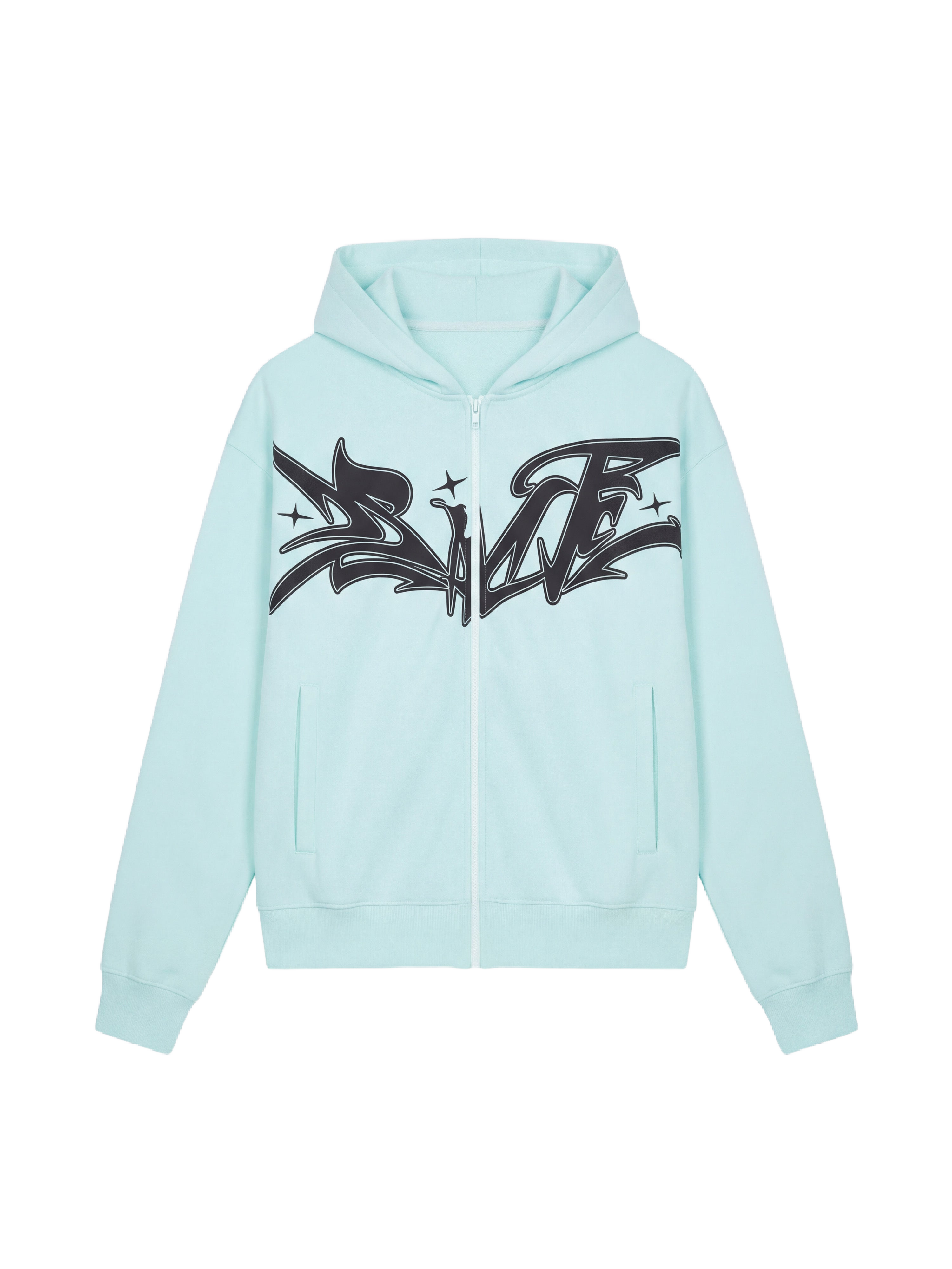Flare zip-up hoodie-6