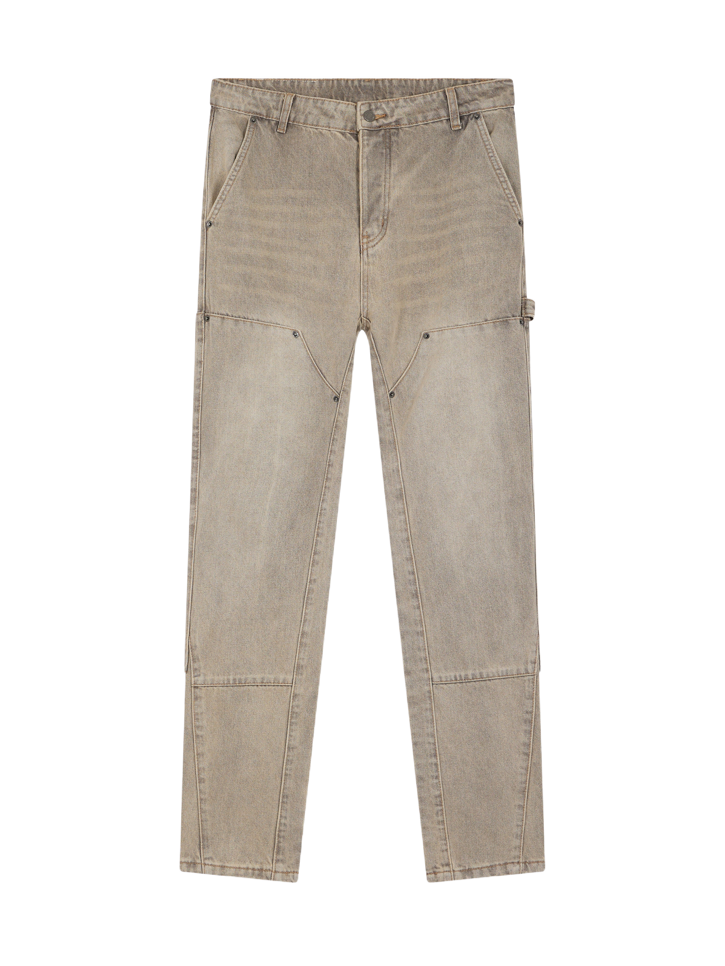 Jeans holgados con detalles de carpintero-6