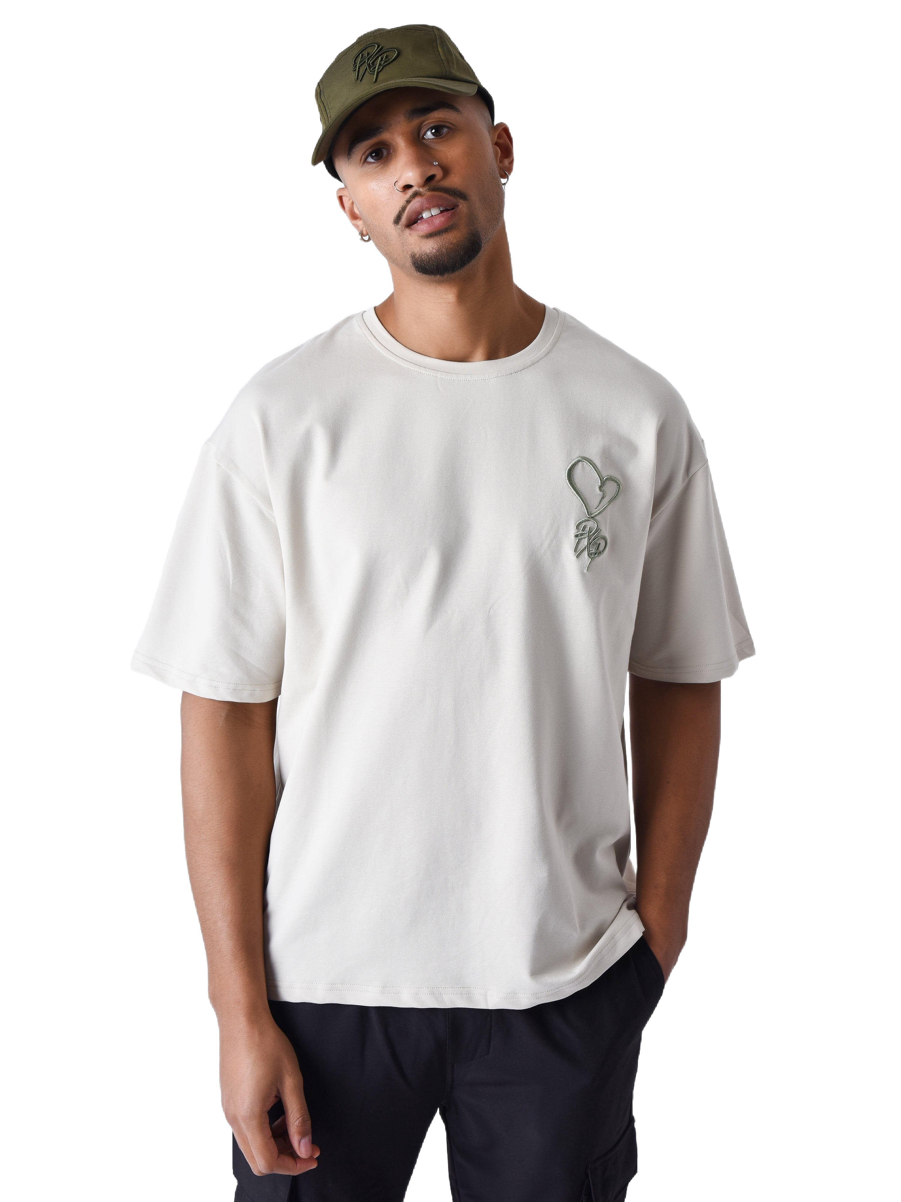 Camiseta con corazón bordado street-1