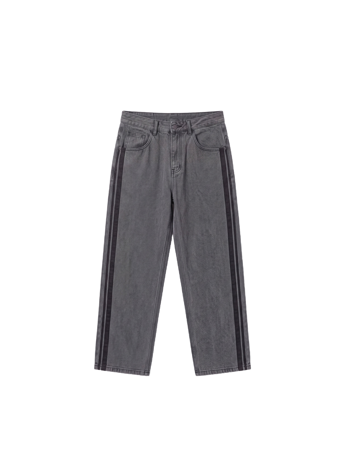 Jeans mit Streifen Trainer Schwarz – 6