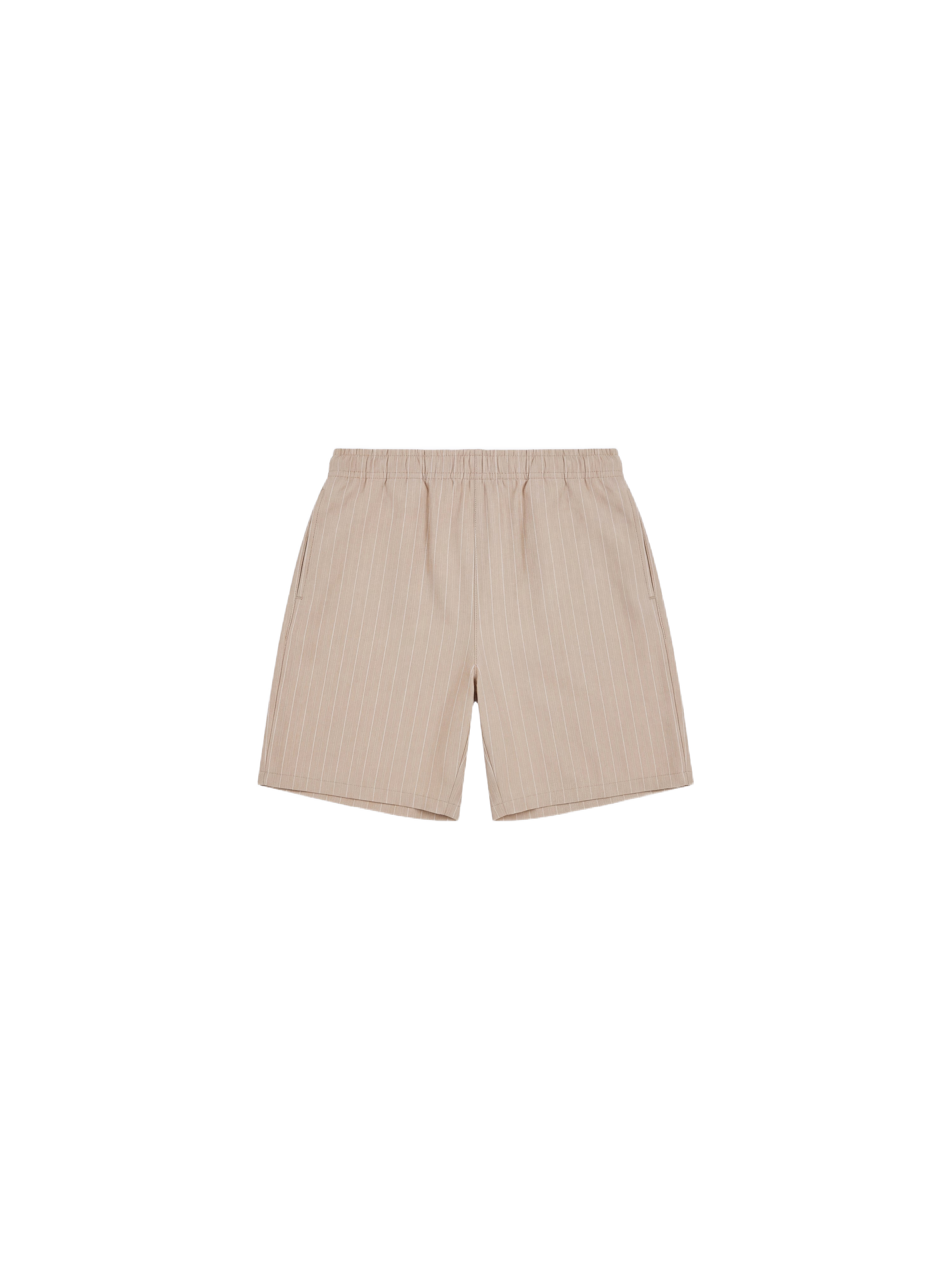 Striped shorts with elastic waistband-7