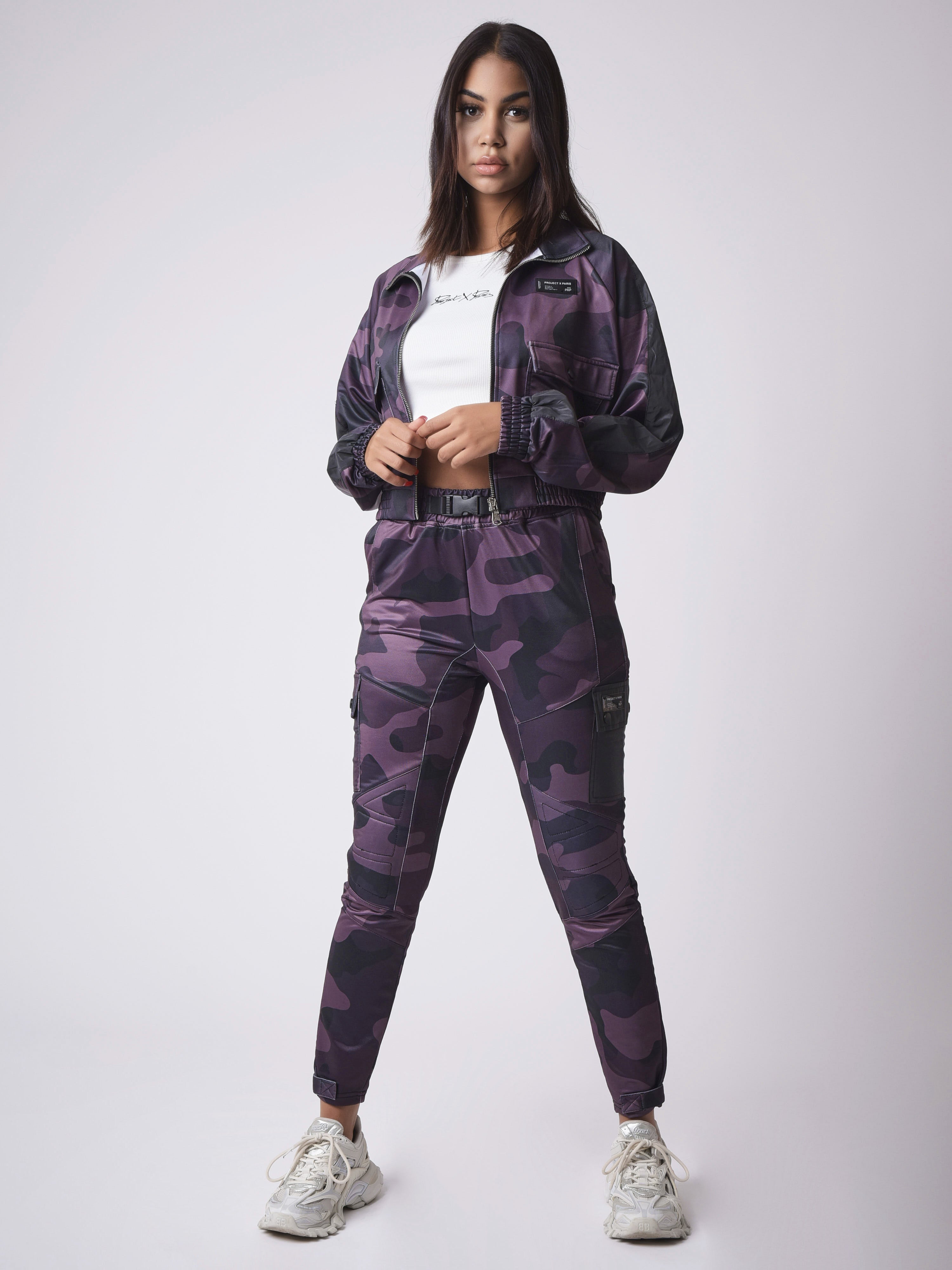 Veste courte motif camouflage-2