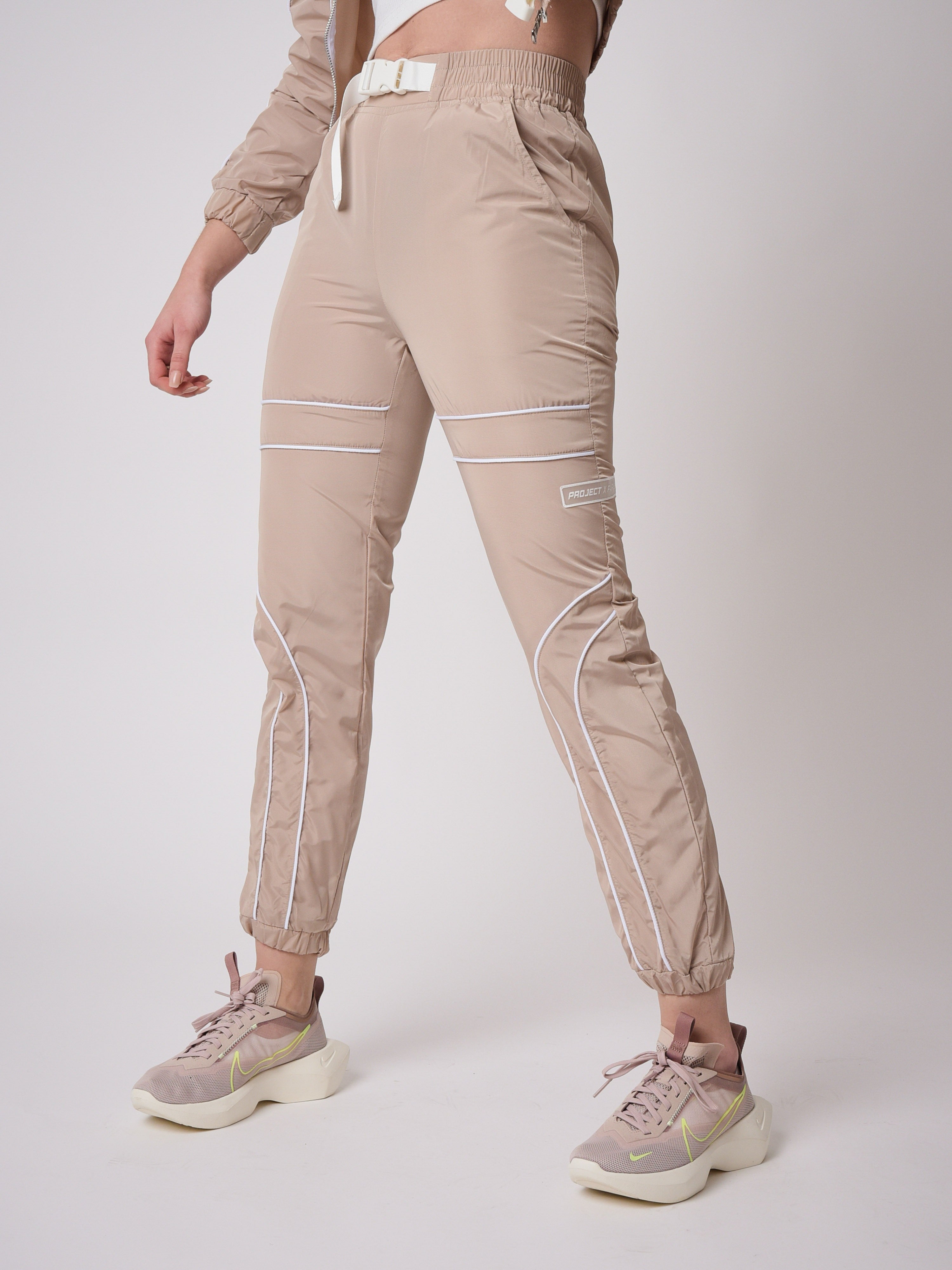 Pantaloni da jogging basic con piping-4