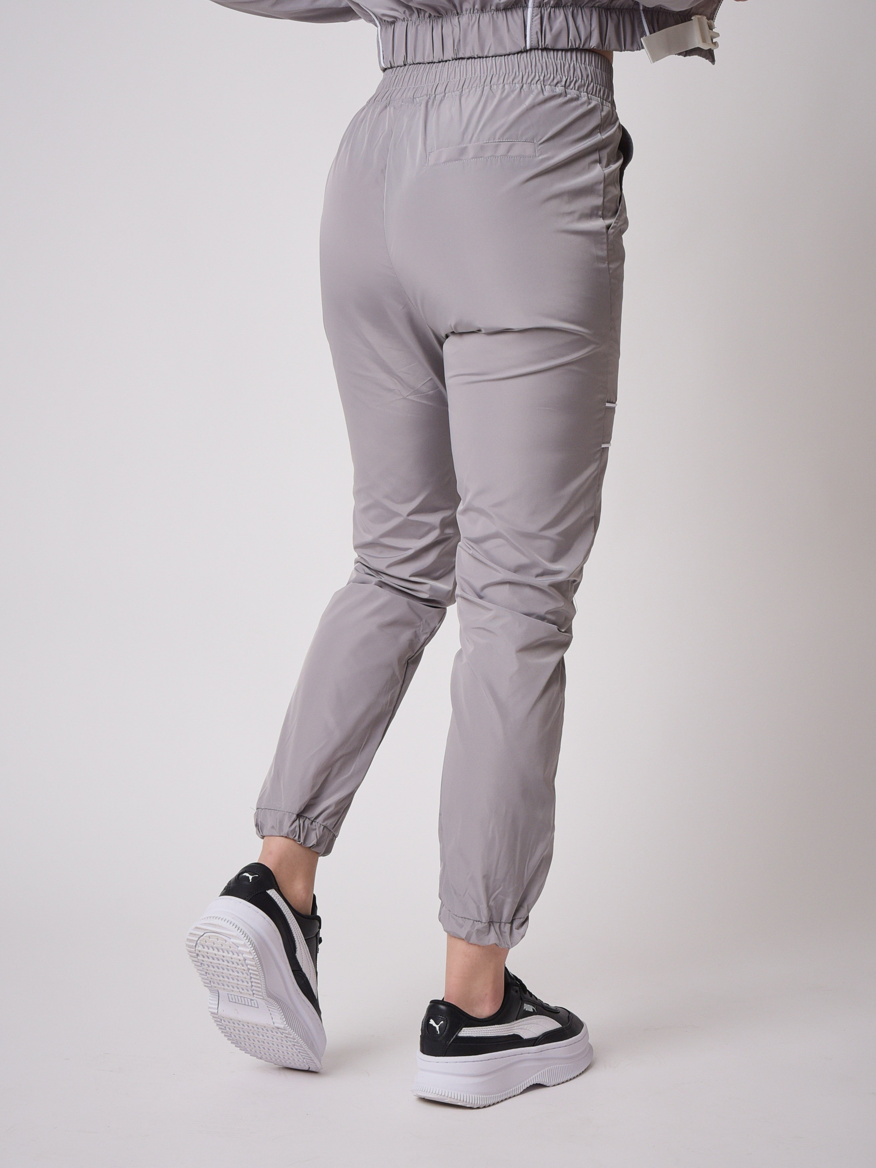 Pantaloni da jogging basic con piping-4