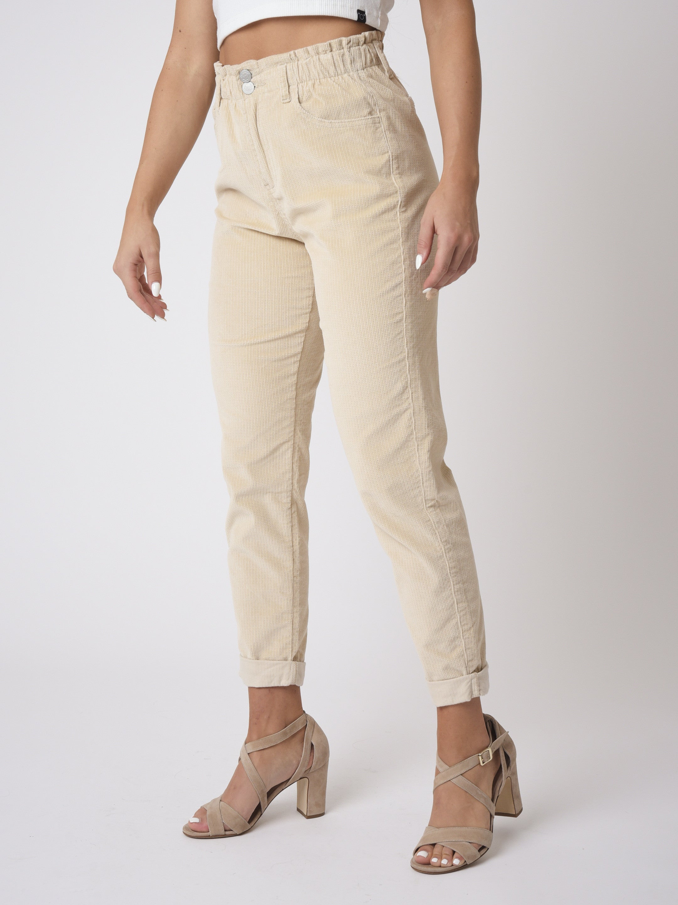 Corduroy slouchy pants-2