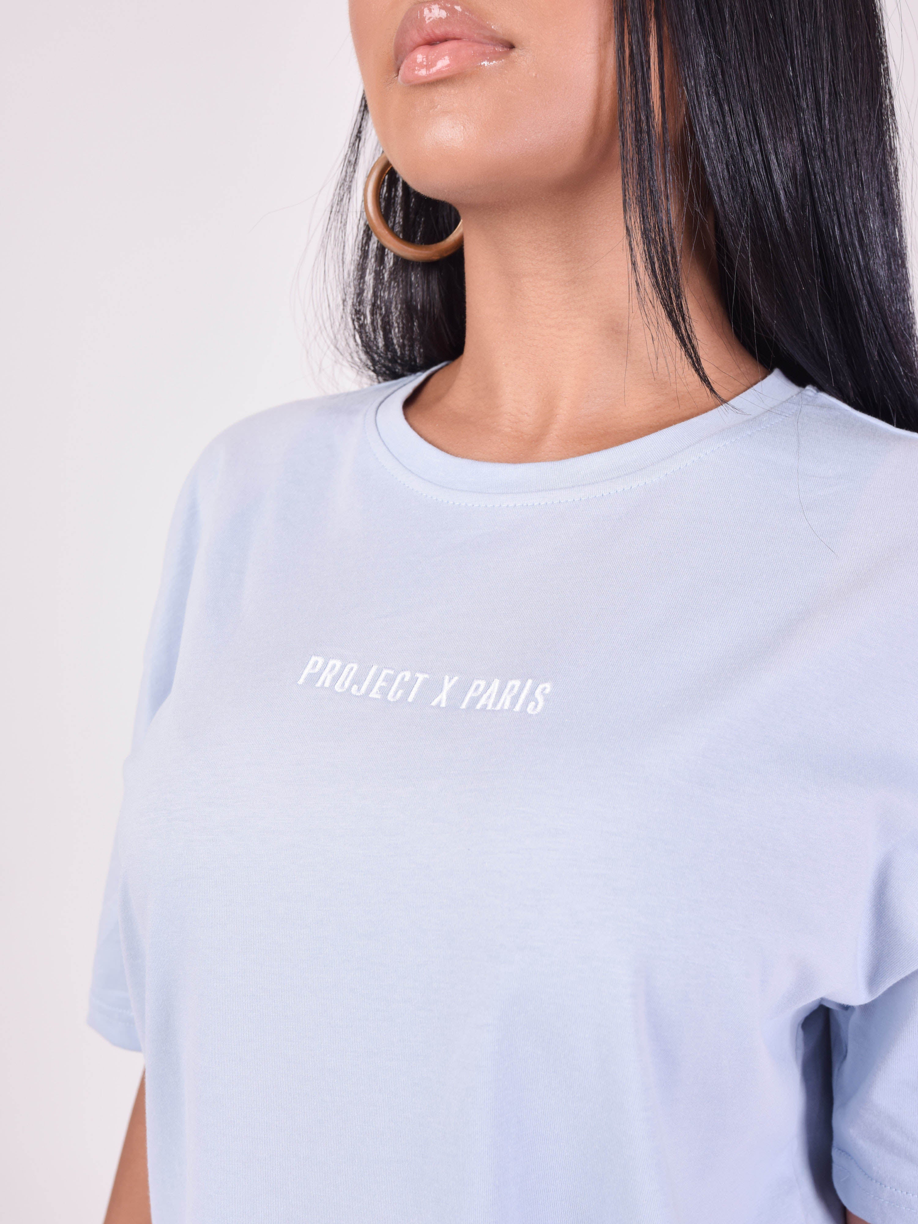 Basic locker sitzendes T-Shirt-6
